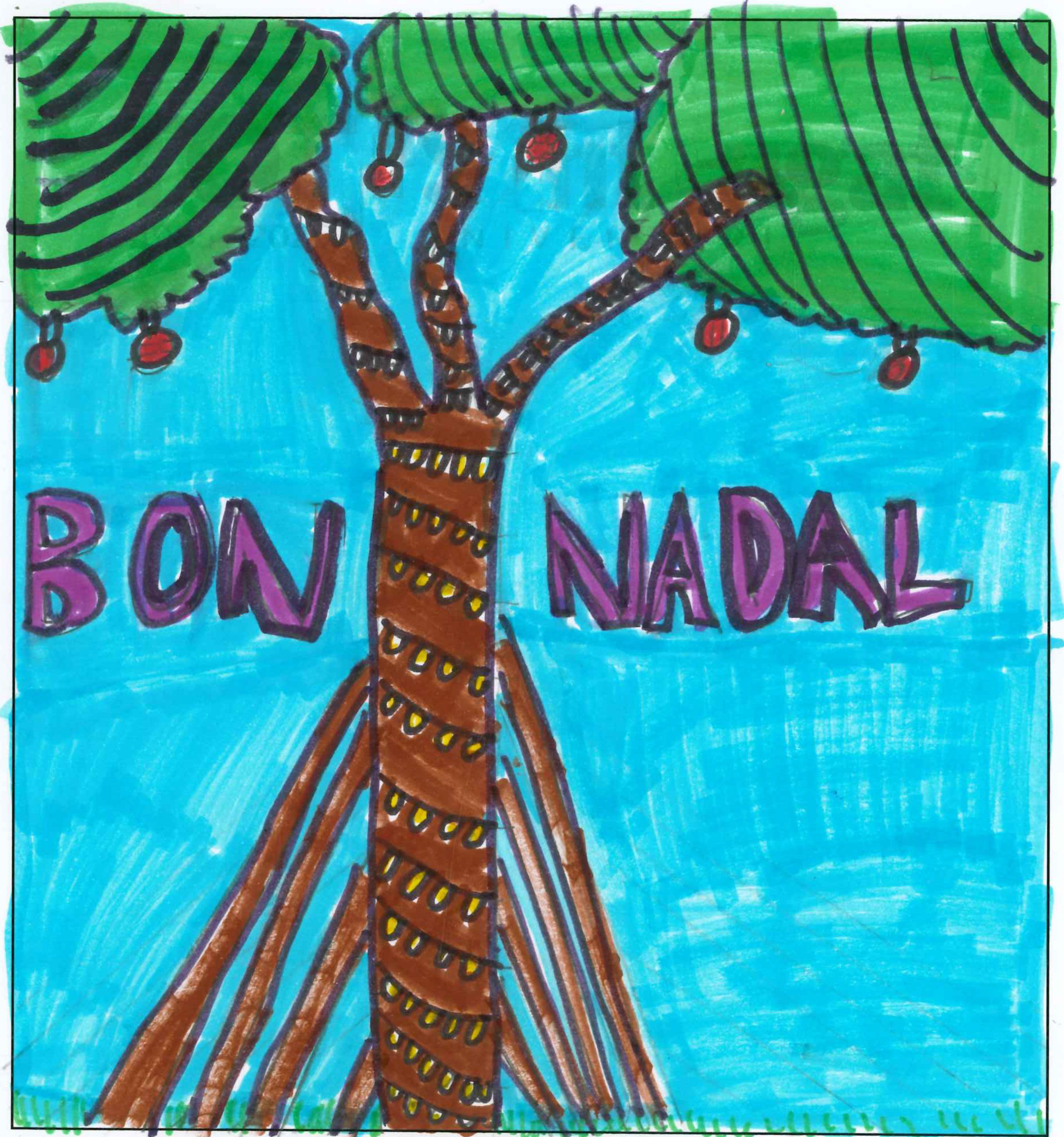 Postal de l'Escola Pureza de María Sant Cugat del concurs del TOT Sant Cugat