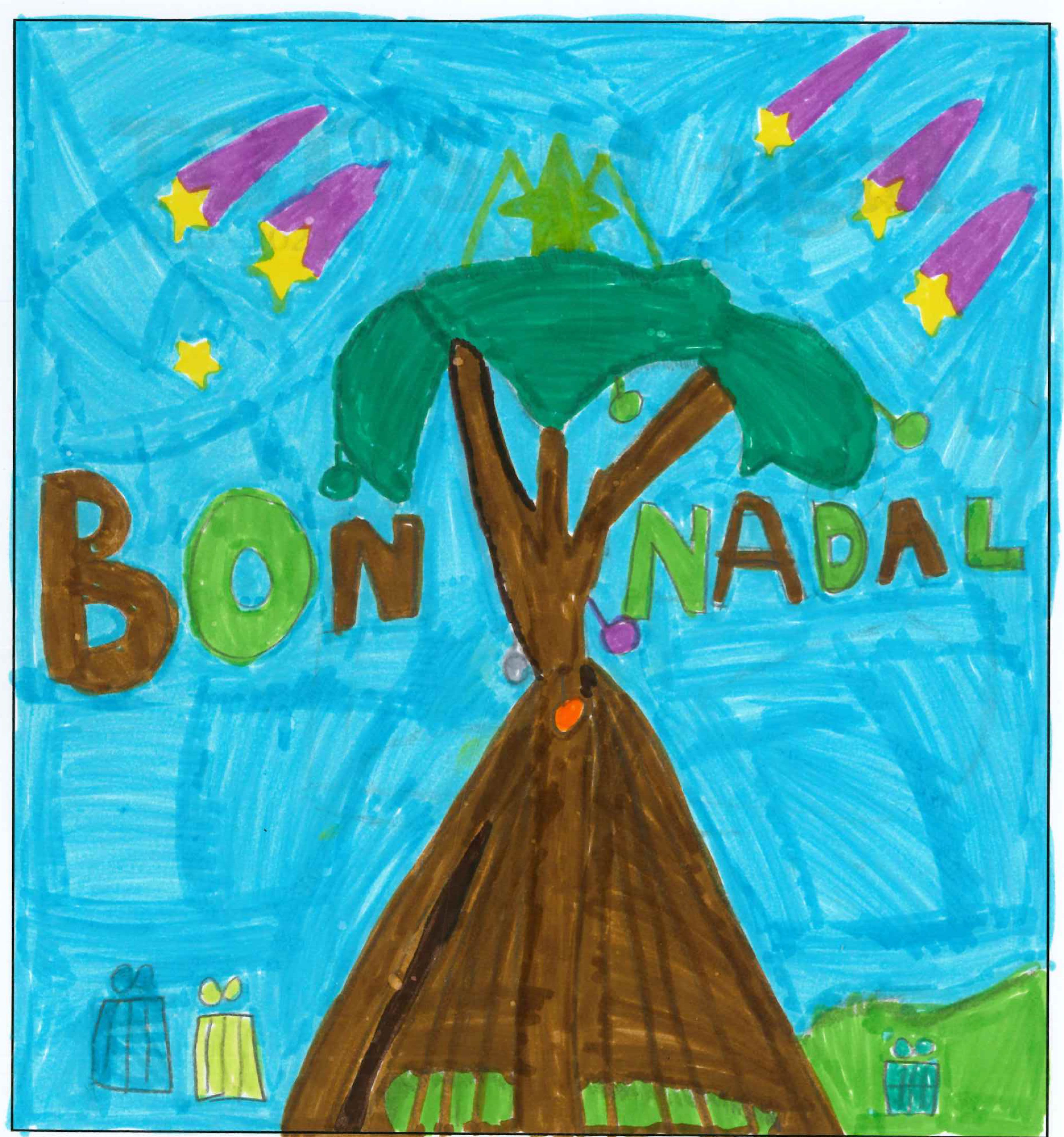 Postal de l'Escola Pureza de María Sant Cugat del concurs del TOT Sant Cugat