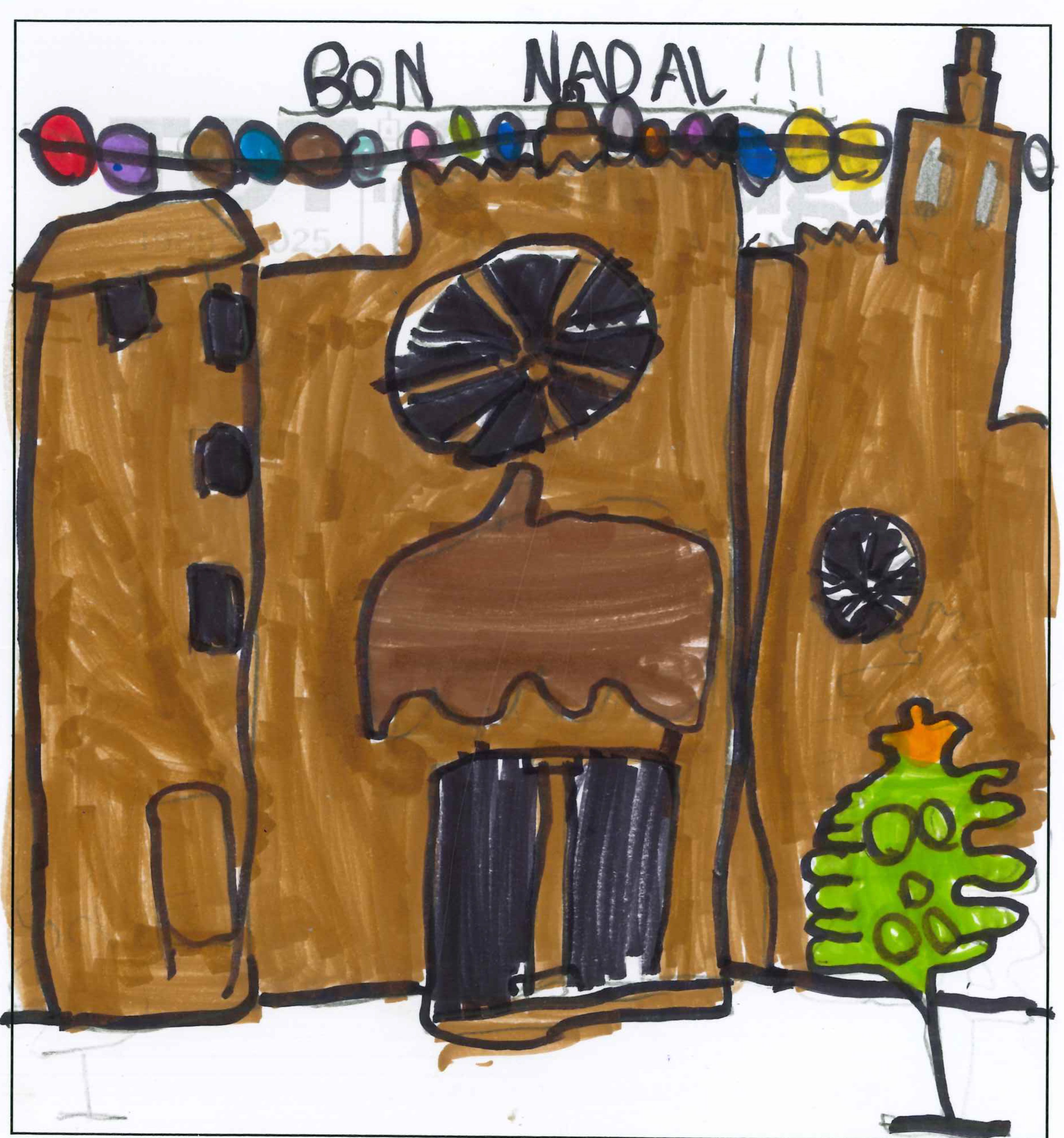 Postal de l'Escola Pureza de María Sant Cugat del concurs del TOT Sant Cugat