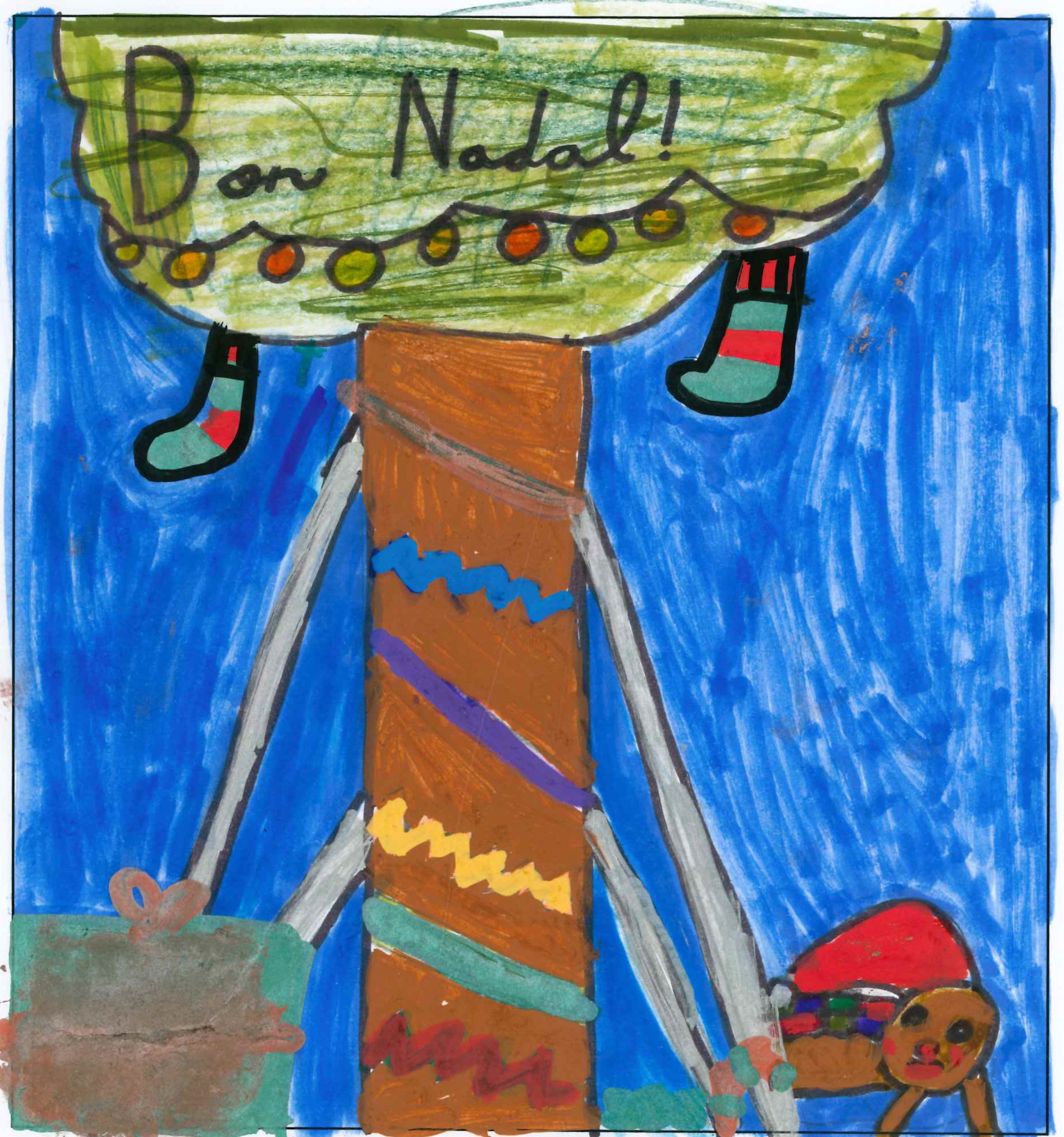 Postal de l'Escola Pureza de María Sant Cugat del concurs del TOT Sant Cugat