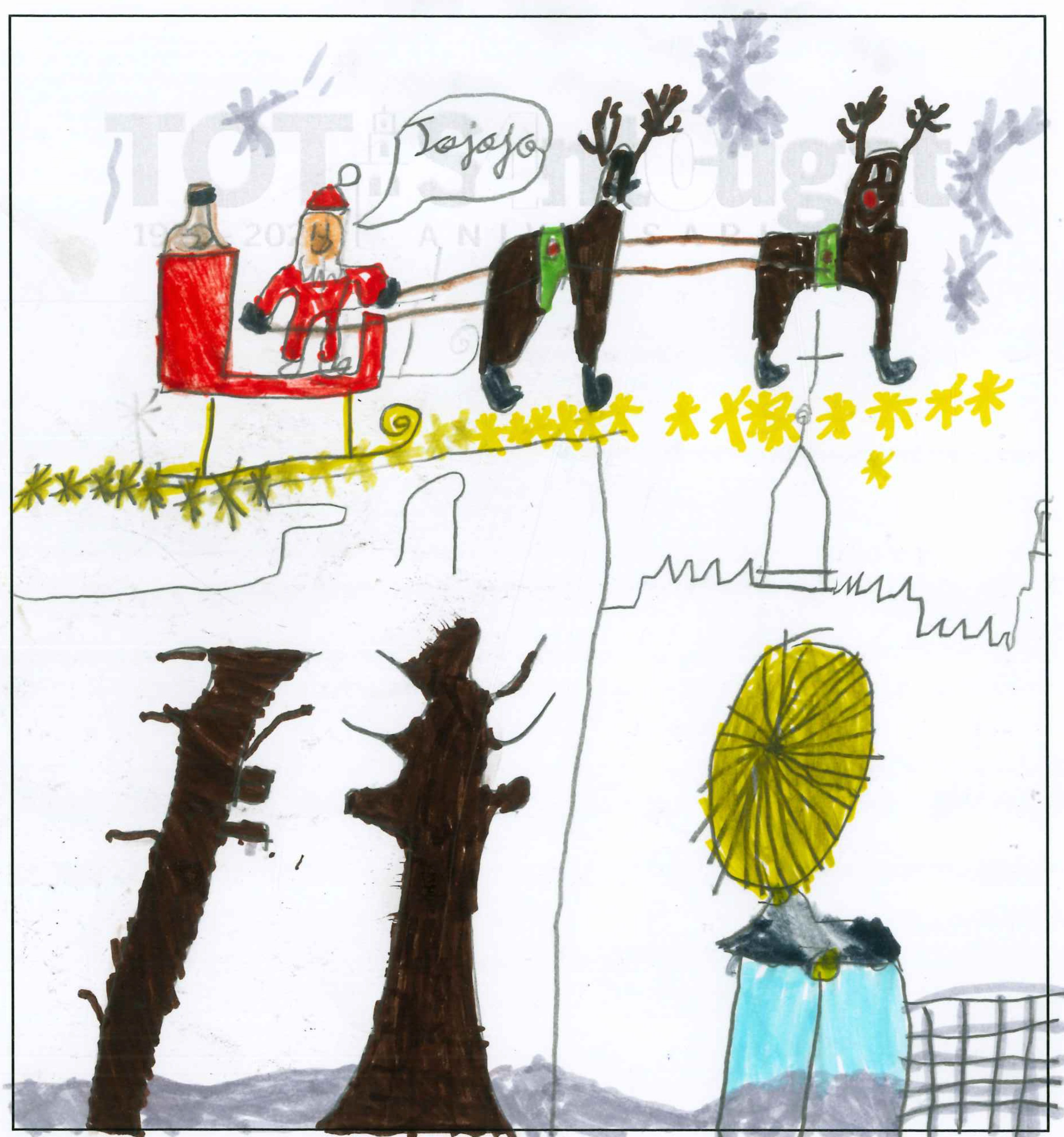 Postal de l'Escola Pureza de María Sant Cugat del concurs del TOT Sant Cugat