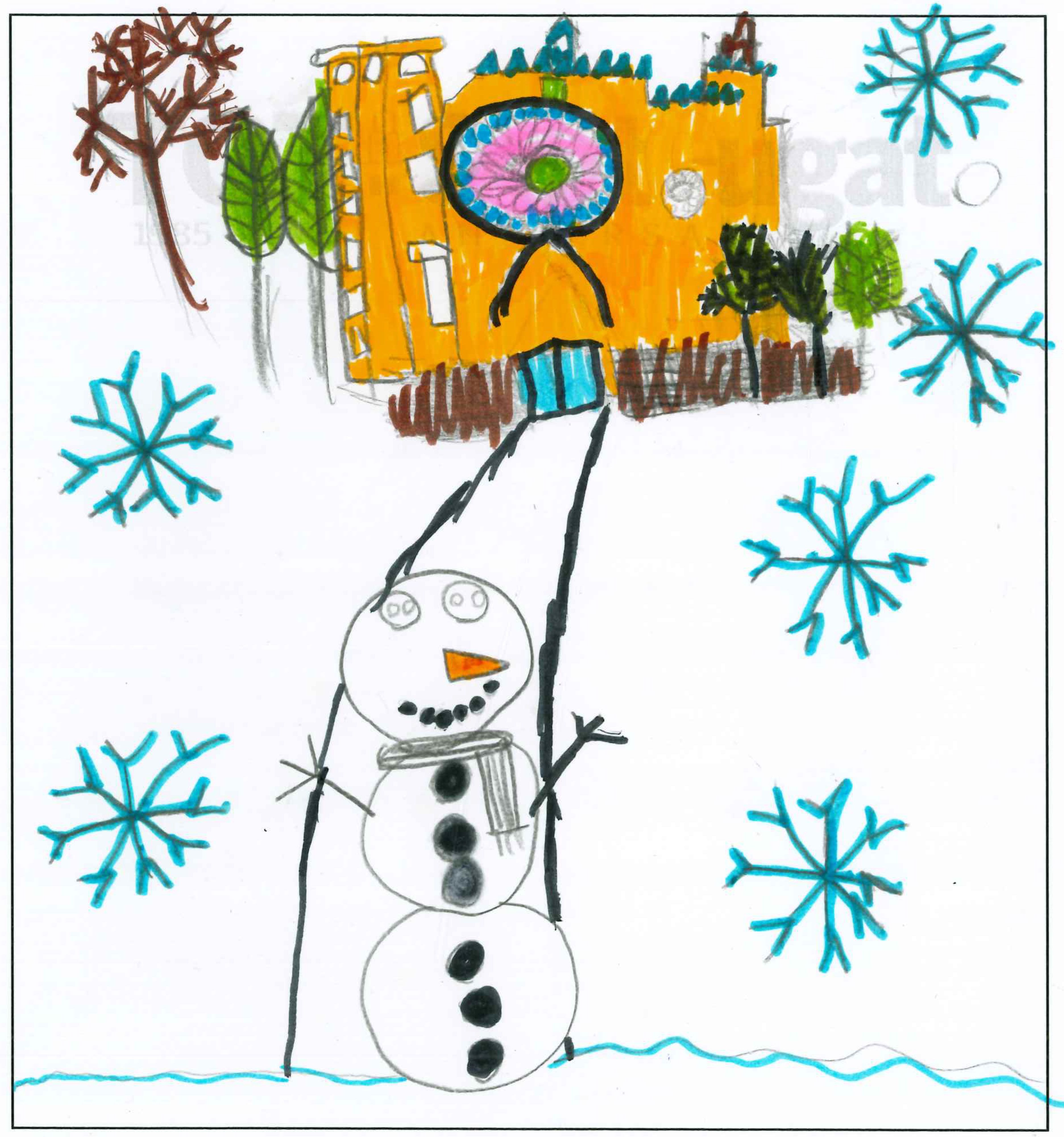 Postal de l'Escola Pureza de María Sant Cugat del concurs del TOT Sant Cugat