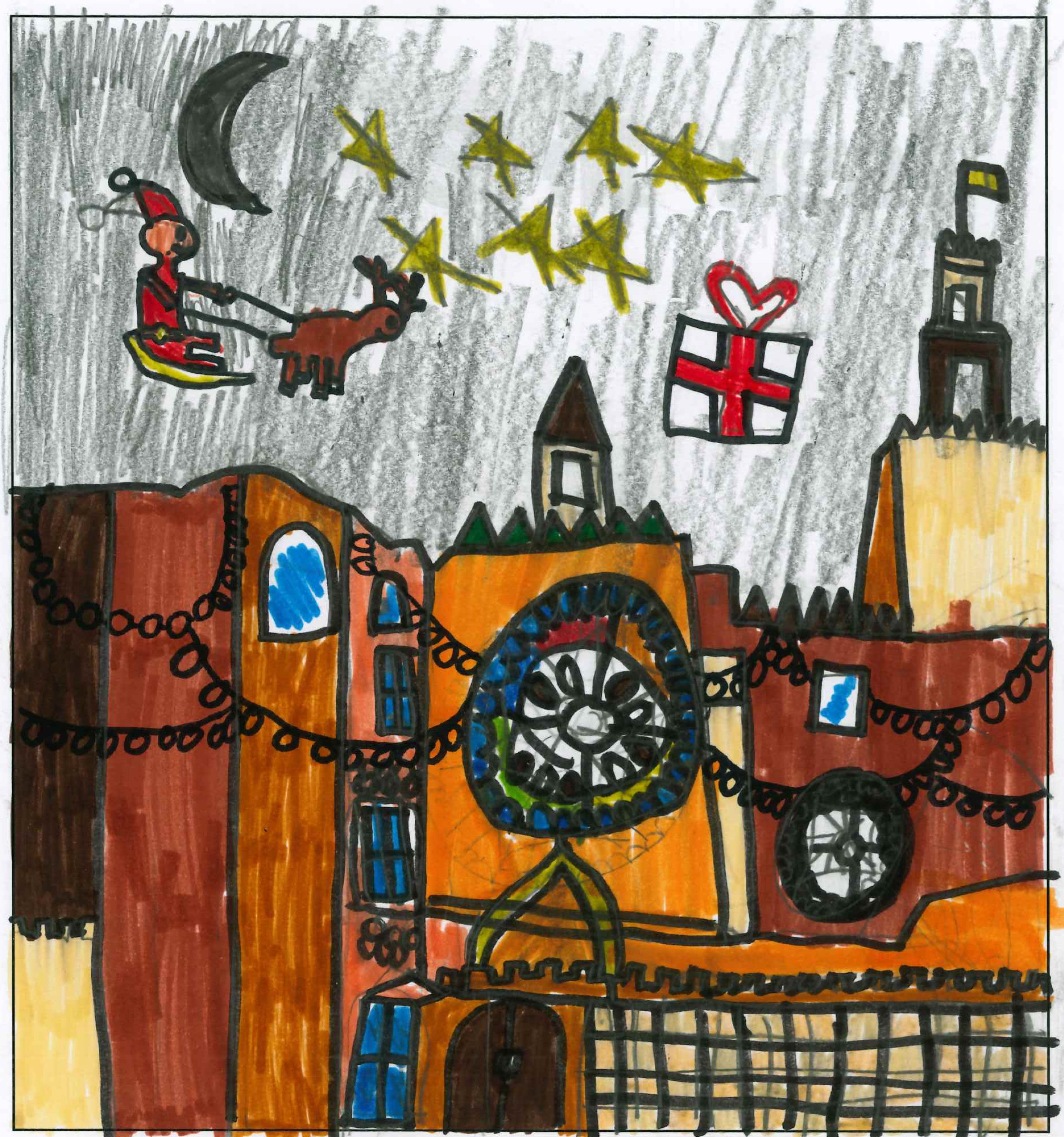 Postal de l'Escola Pureza de María Sant Cugat del concurs del TOT Sant Cugat