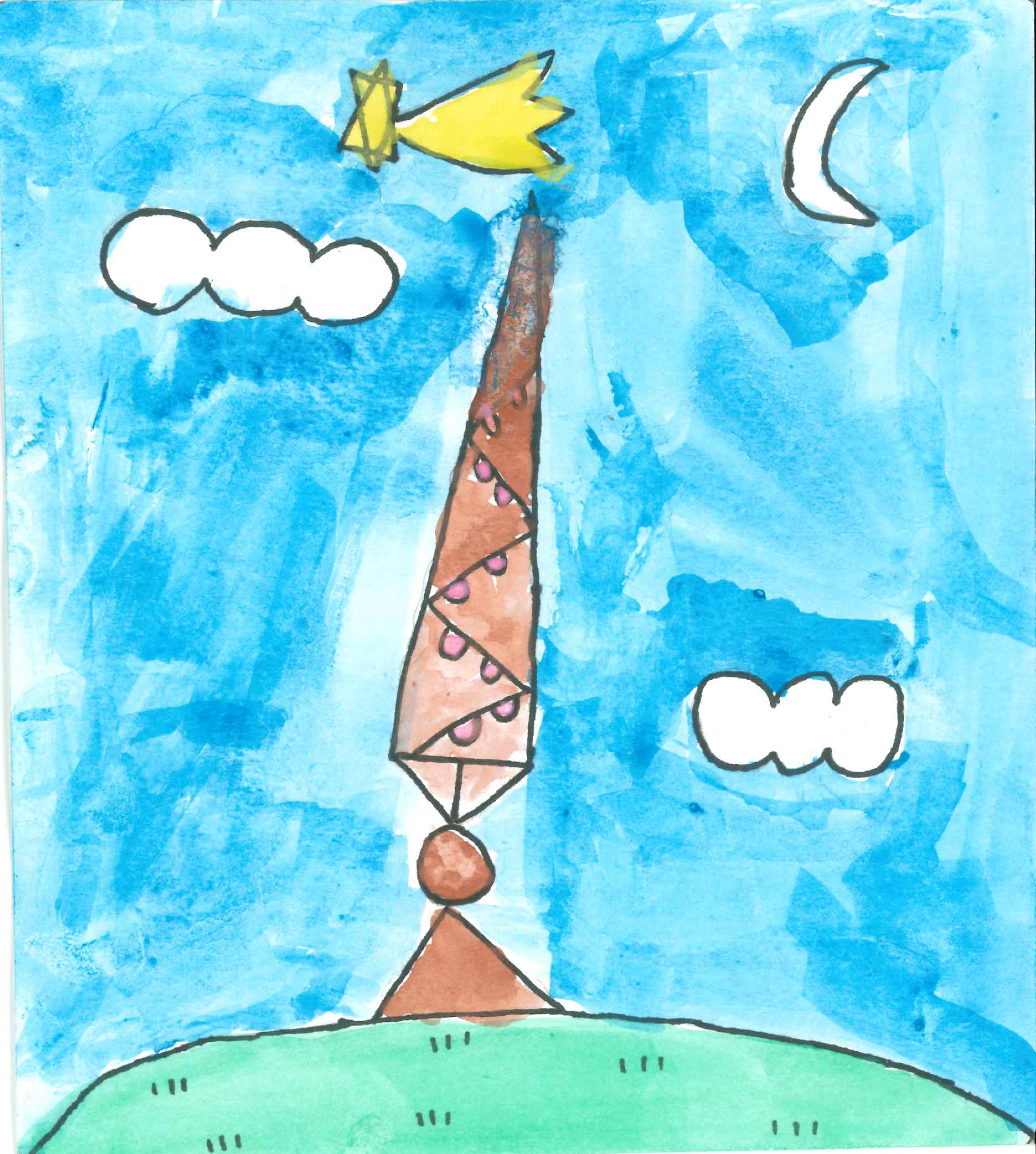 Postal de l'Escola Thau Sant Cugat del concurs del TOT Sant Cugat