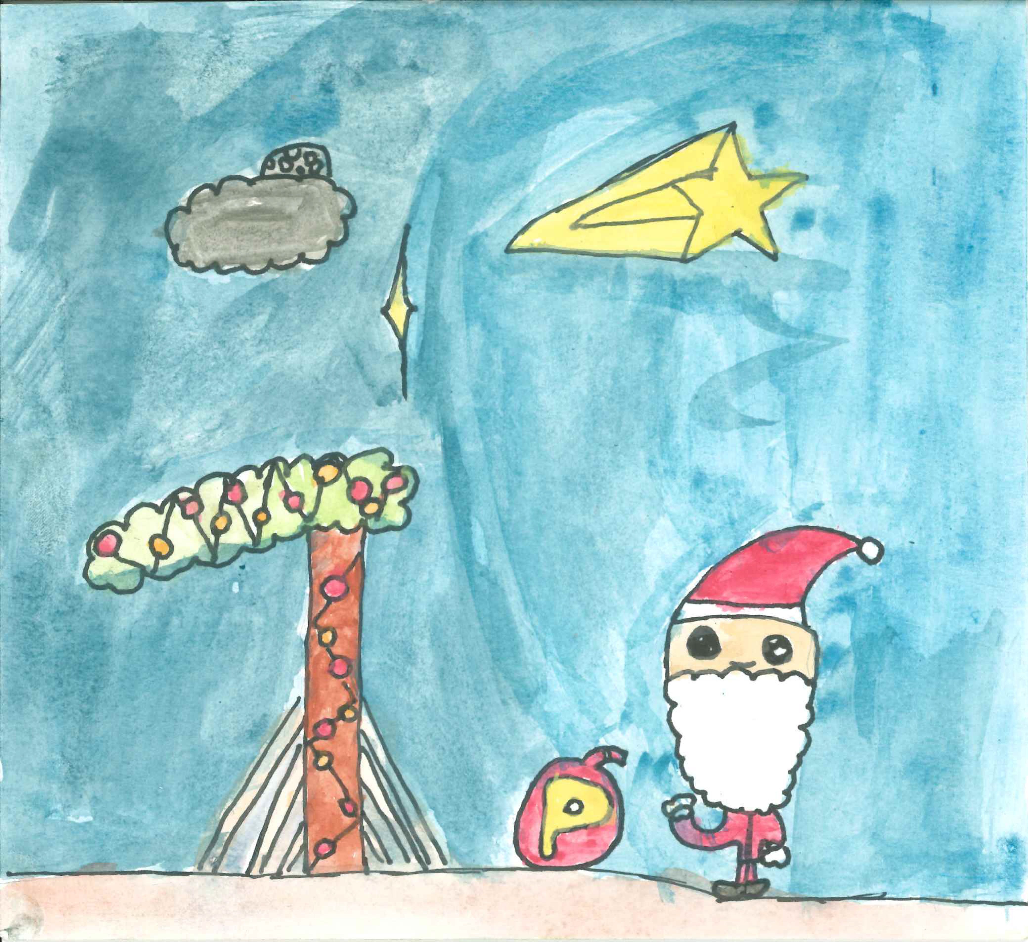 Postal de l'Escola Thau Sant Cugat del concurs del TOT Sant Cugat