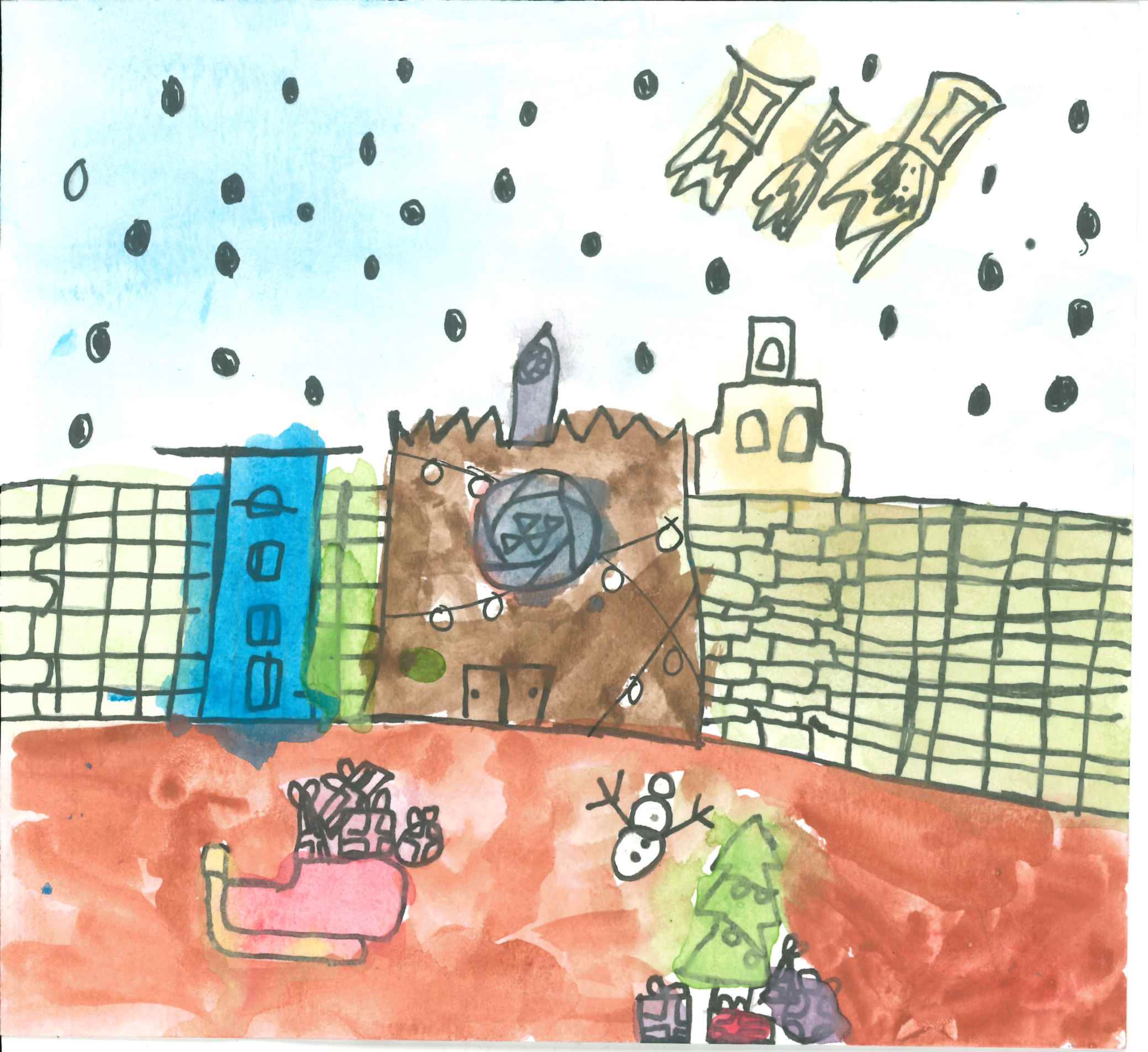 Postal de l'Escola Thau Sant Cugat del concurs del TOT Sant Cugat