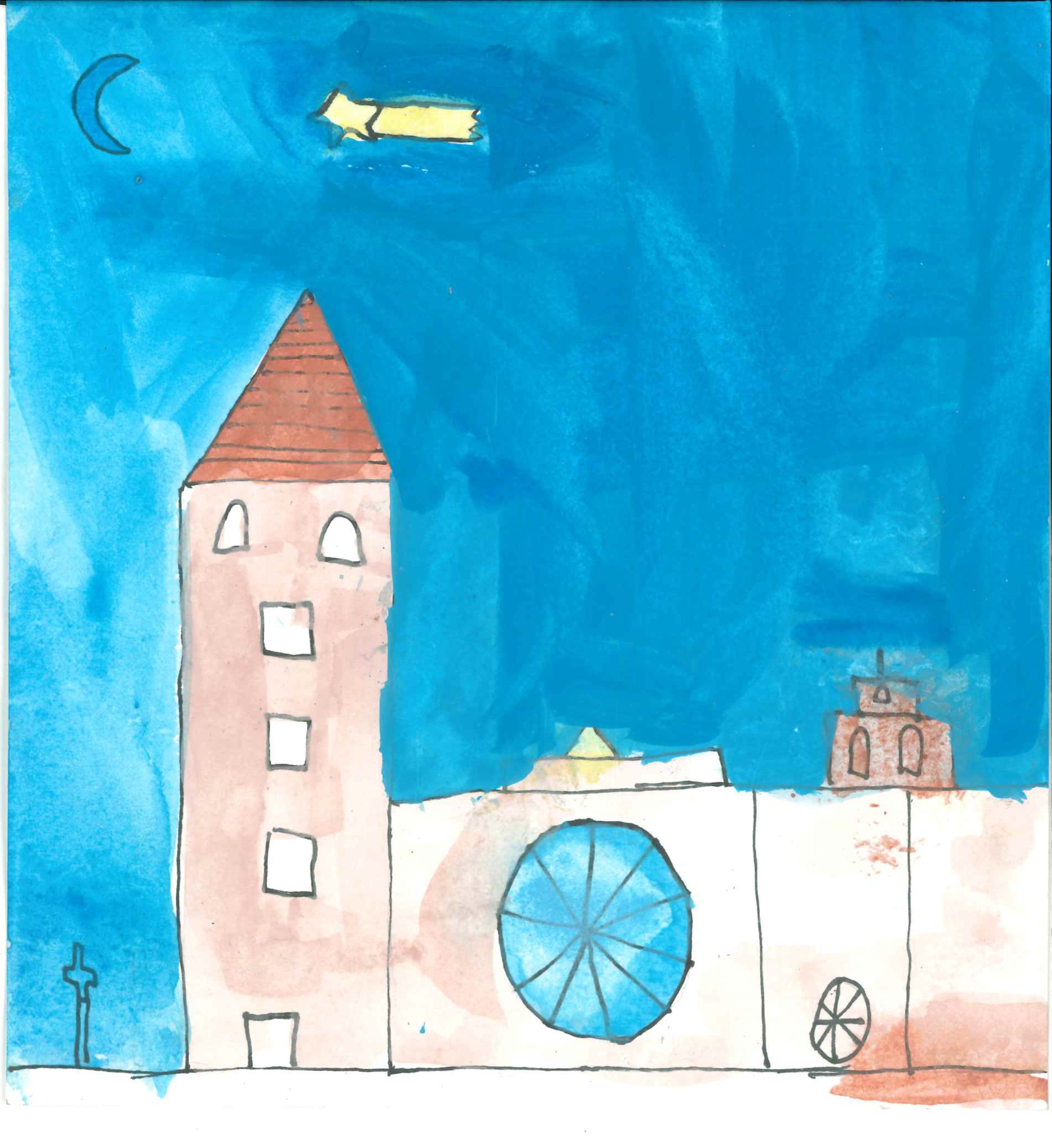 Postal de l'Escola Thau Sant Cugat del concurs del TOT Sant Cugat