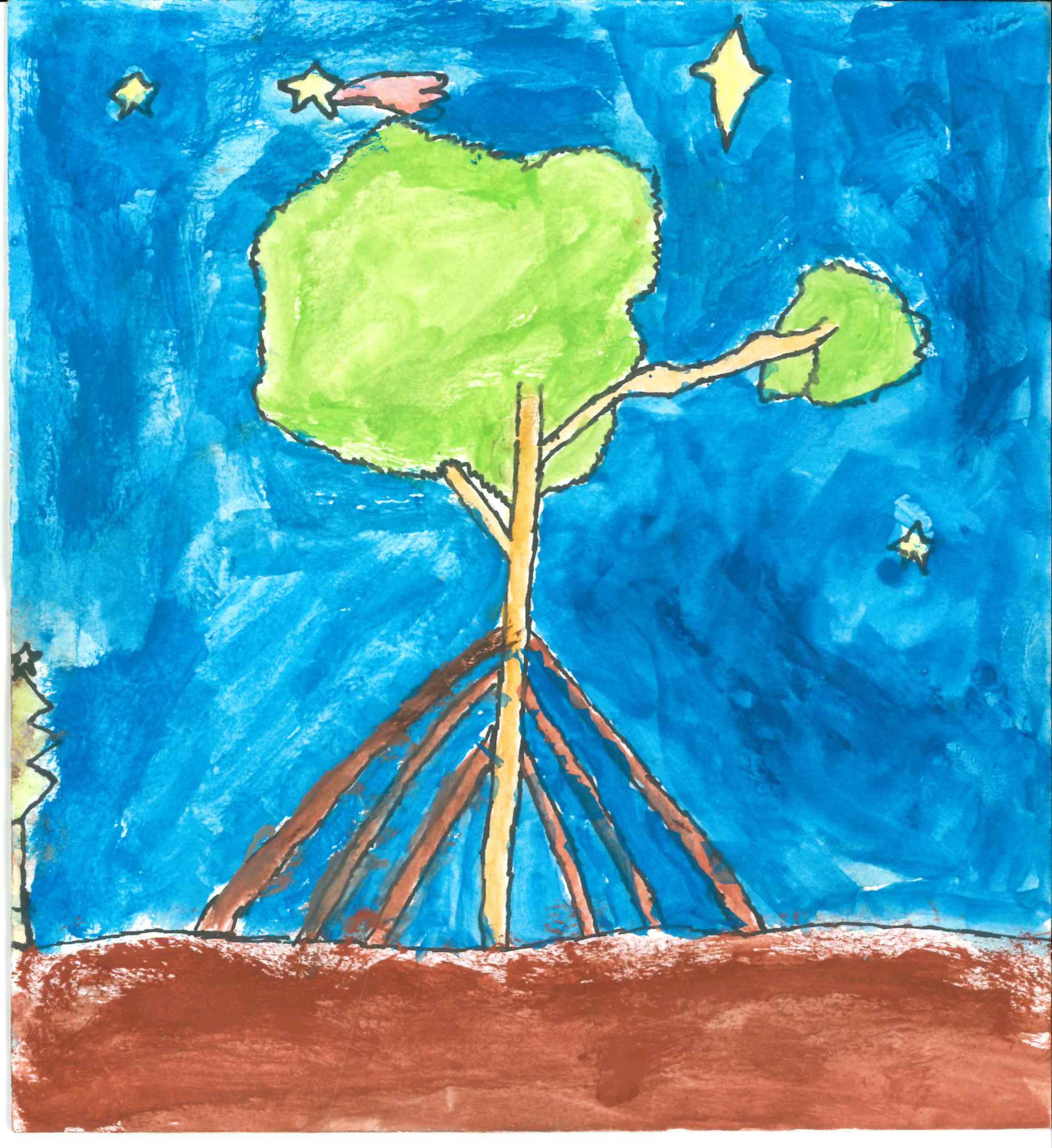 Postal de l'Escola Thau Sant Cugat del concurs del TOT Sant Cugat