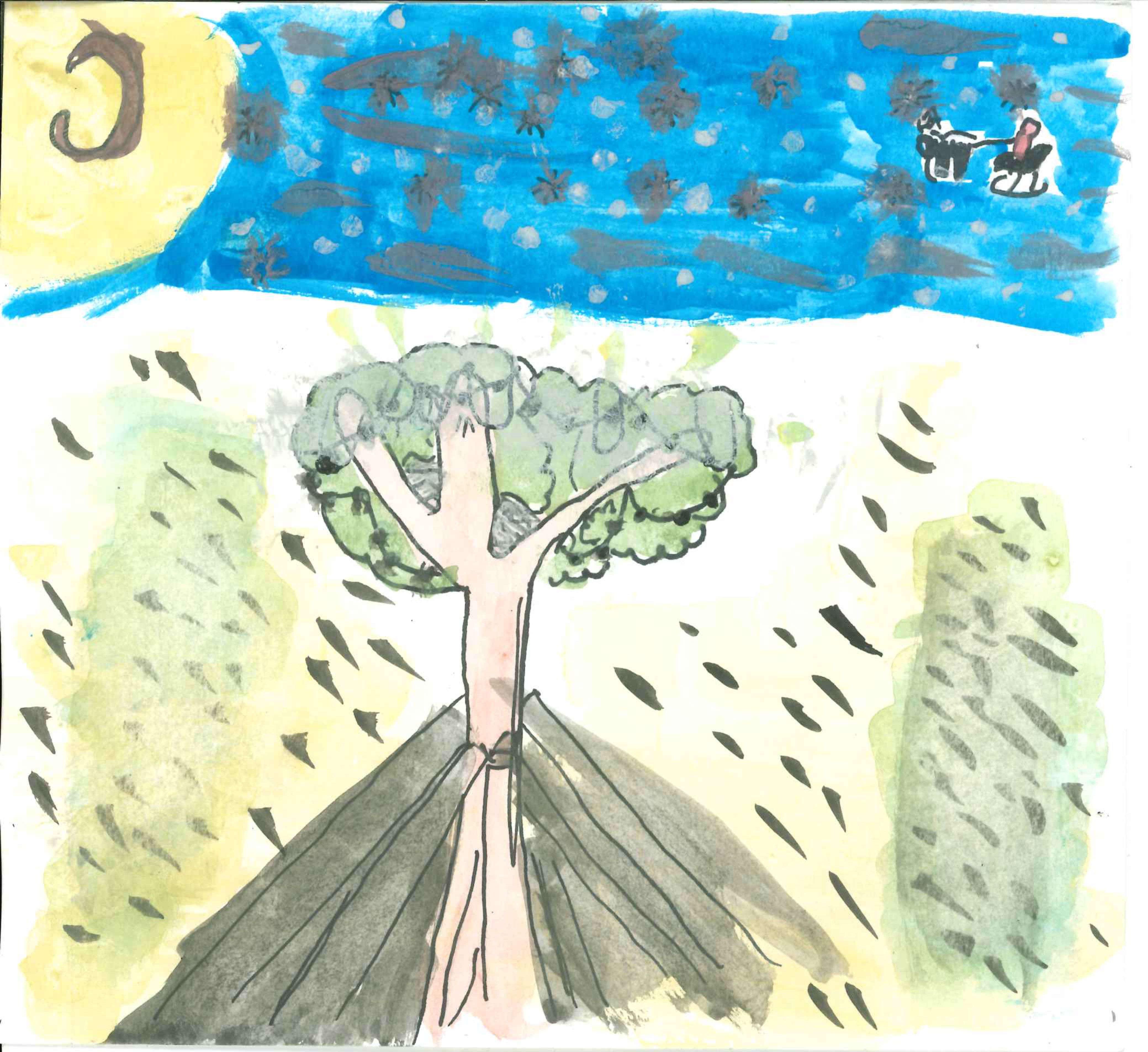 Postal de l'Escola Thau Sant Cugat del concurs del TOT Sant Cugat