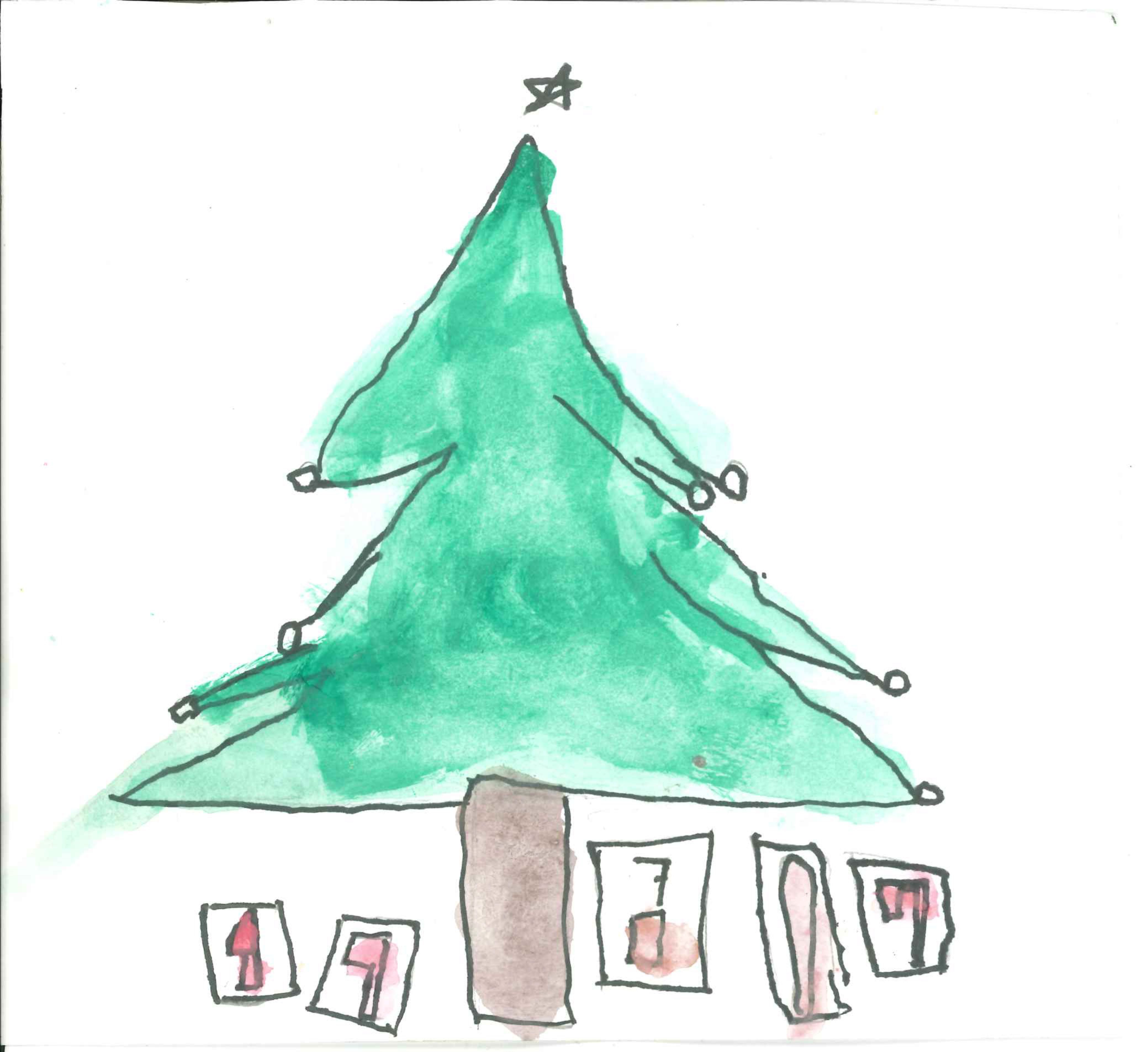 Postal de l'Escola Thau Sant Cugat del concurs del TOT Sant Cugat