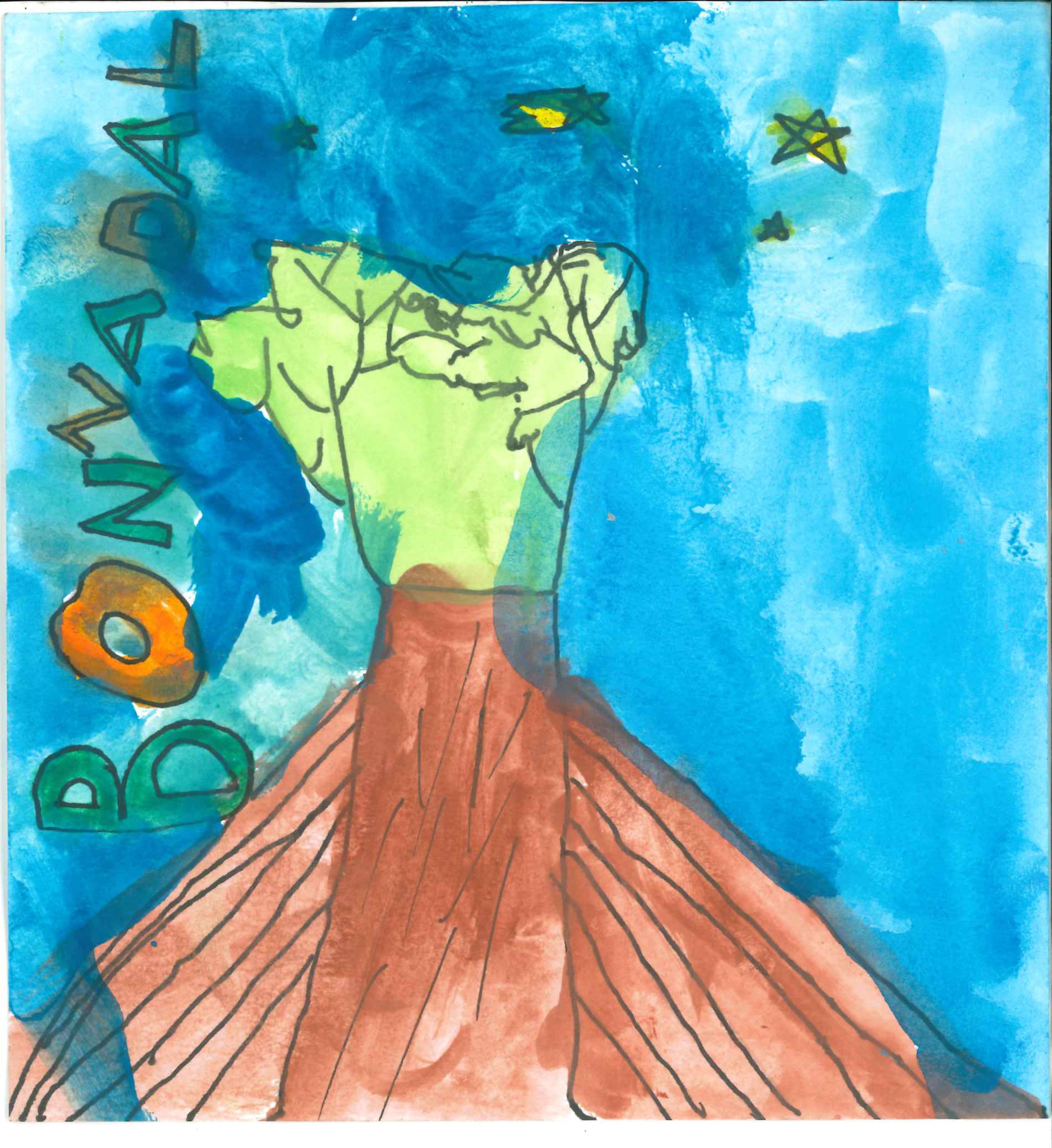 Postal de l'Escola Thau Sant Cugat del concurs del TOT Sant Cugat