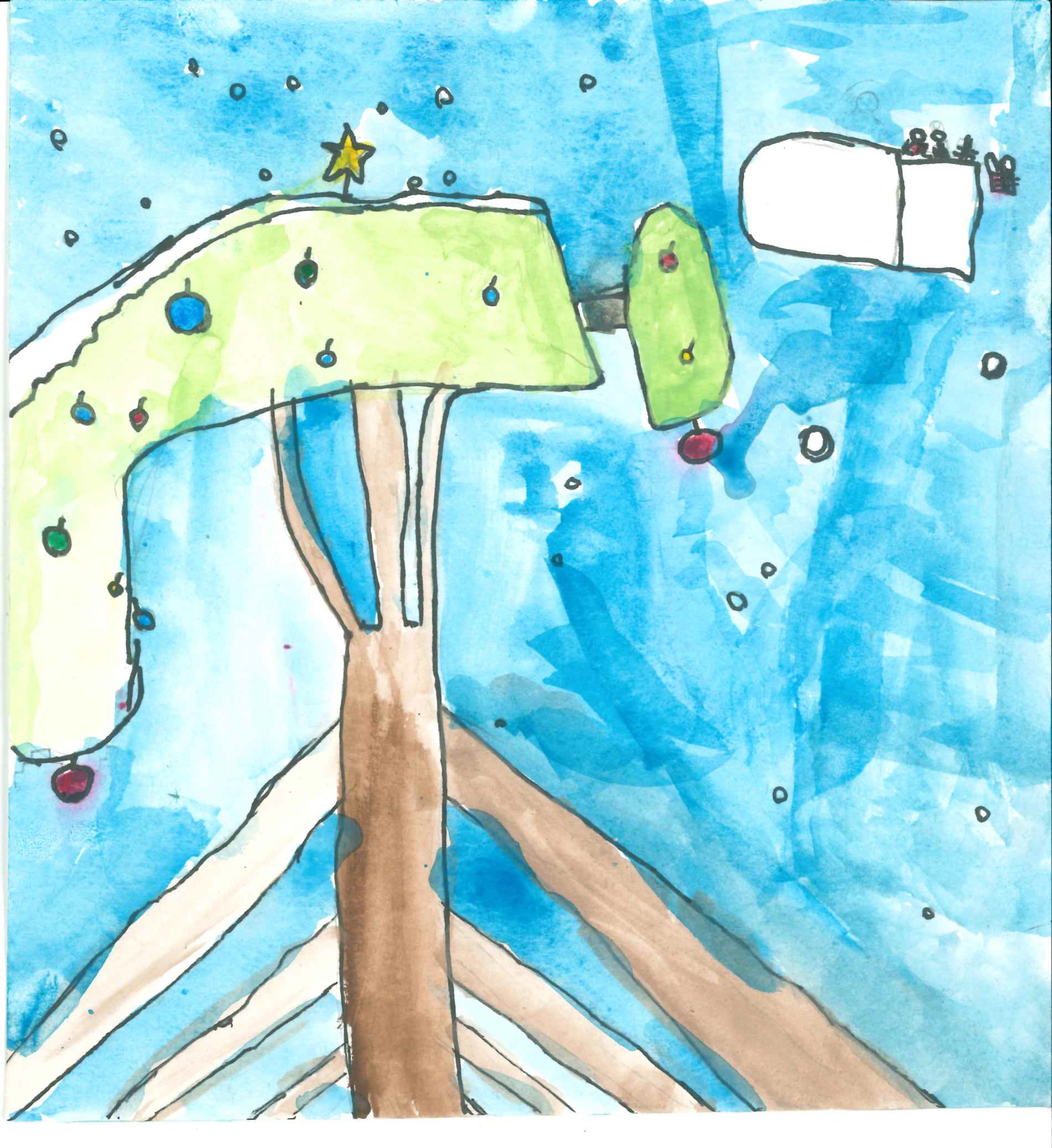 Postal de l'Escola Thau Sant Cugat del concurs del TOT Sant Cugat