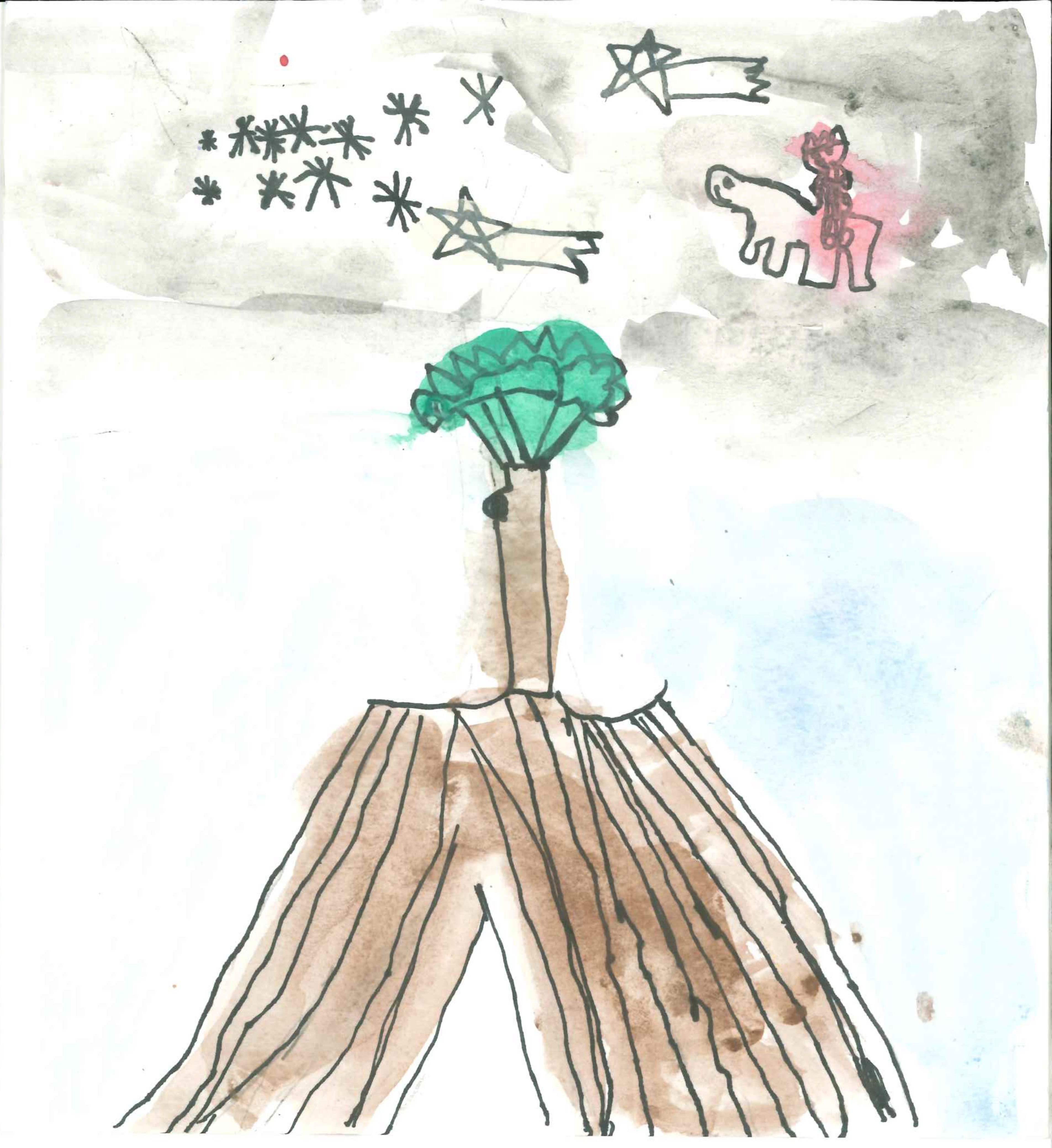 Postal de l'Escola Thau Sant Cugat del concurs del TOT Sant Cugat