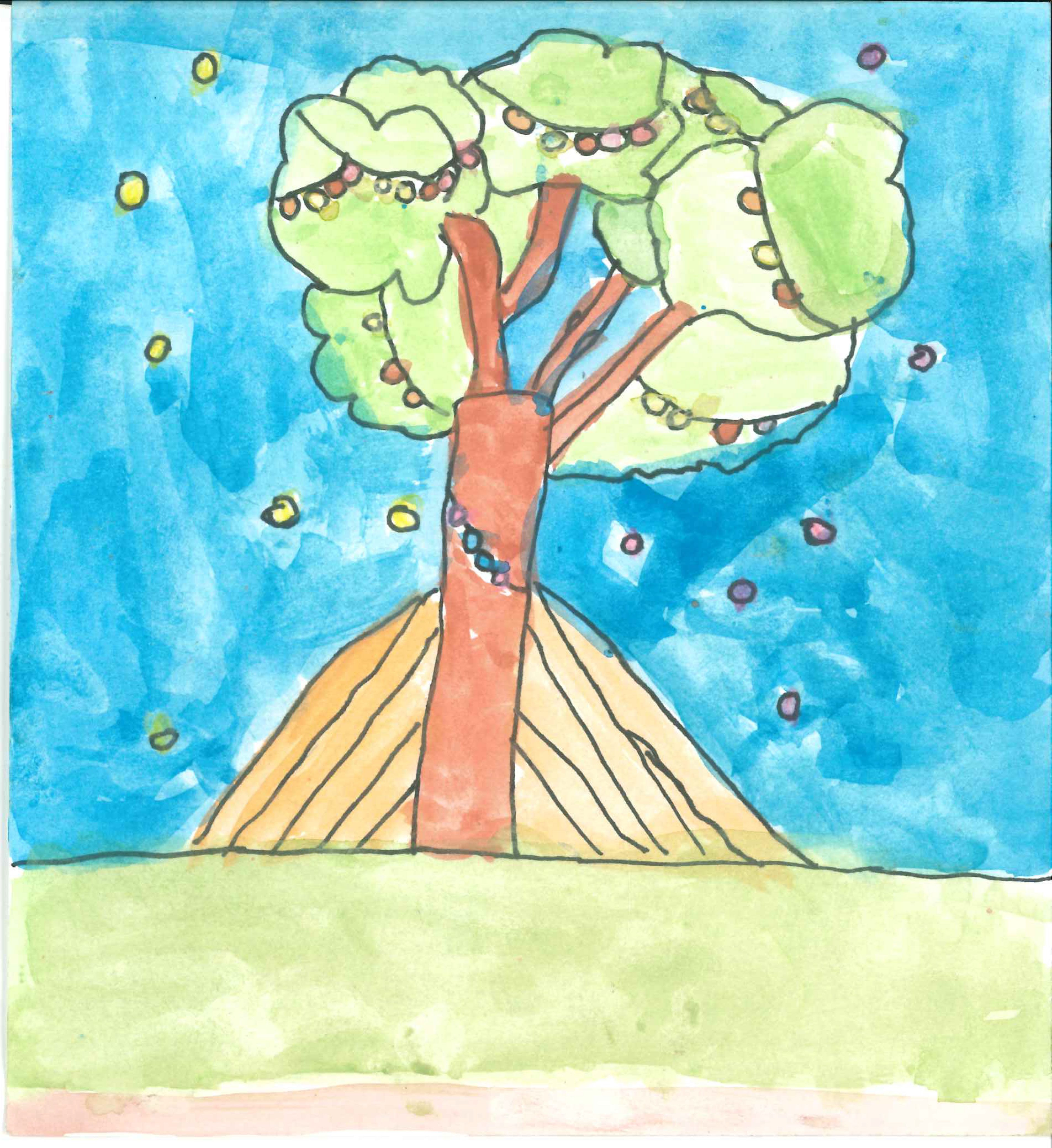 Postal de l'Escola Thau Sant Cugat del concurs del TOT Sant Cugat