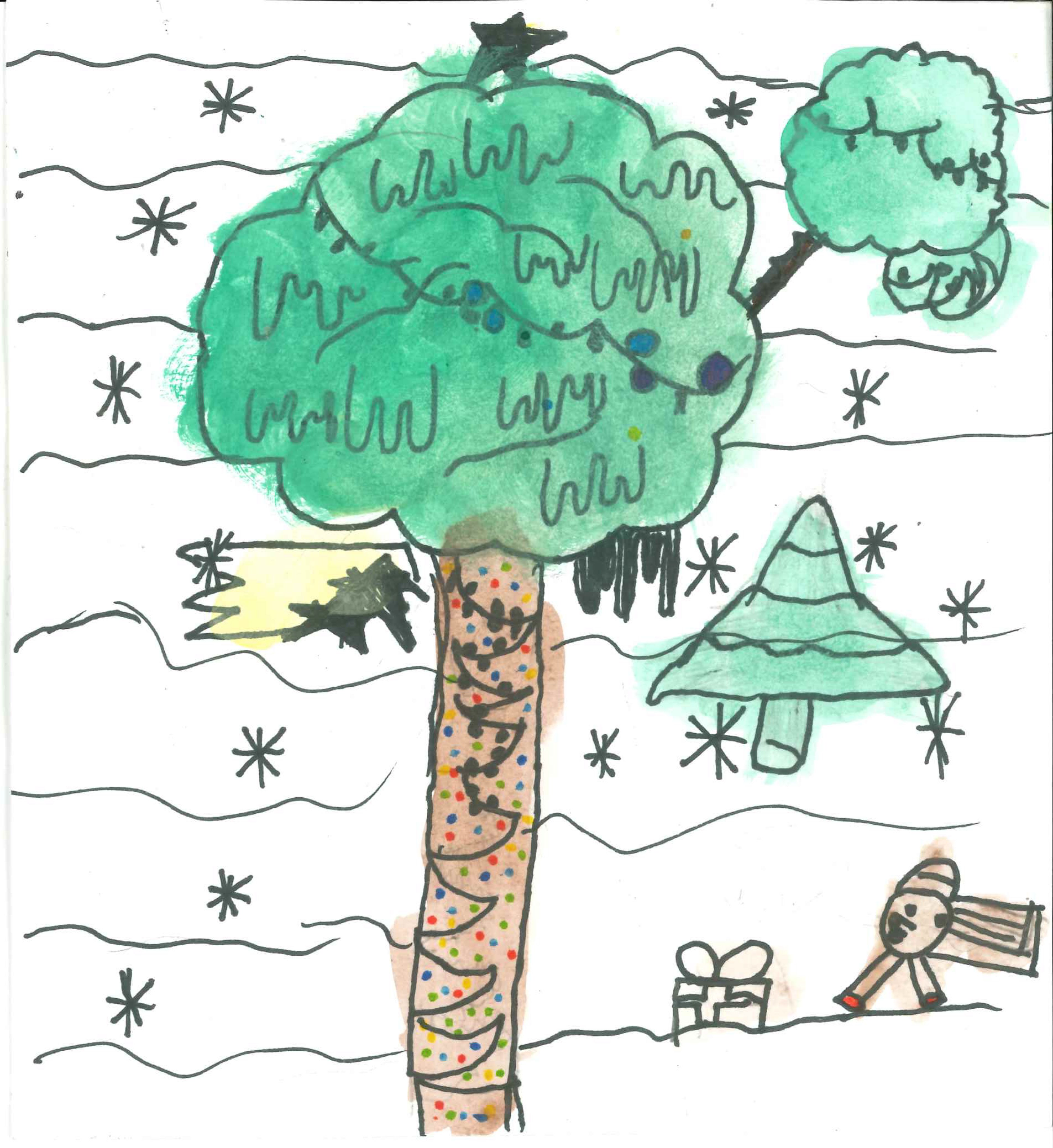 Postal de l'Escola Thau Sant Cugat del concurs del TOT Sant Cugat