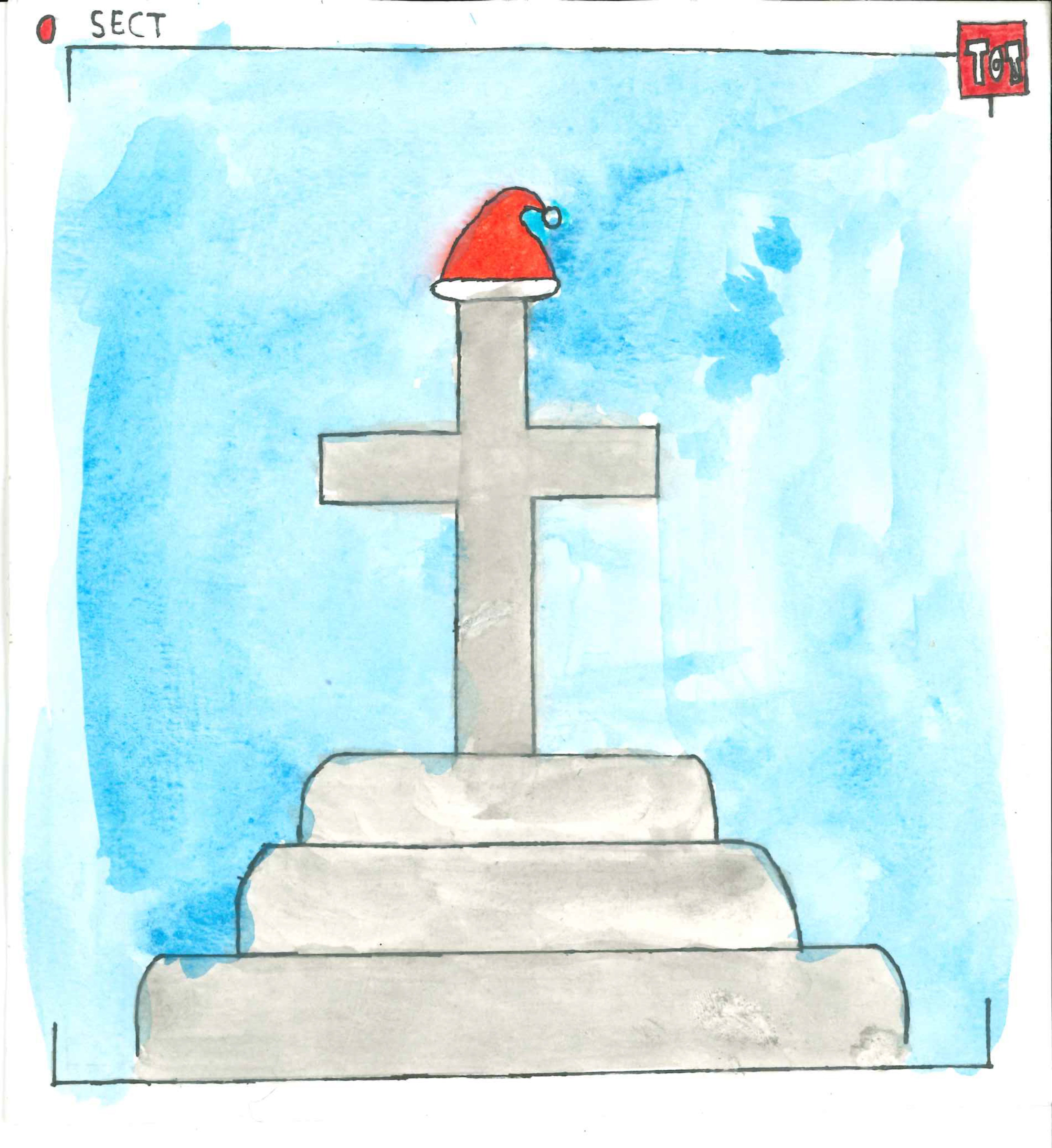 Postal de l'Escola Thau Sant Cugat del concurs del TOT Sant Cugat