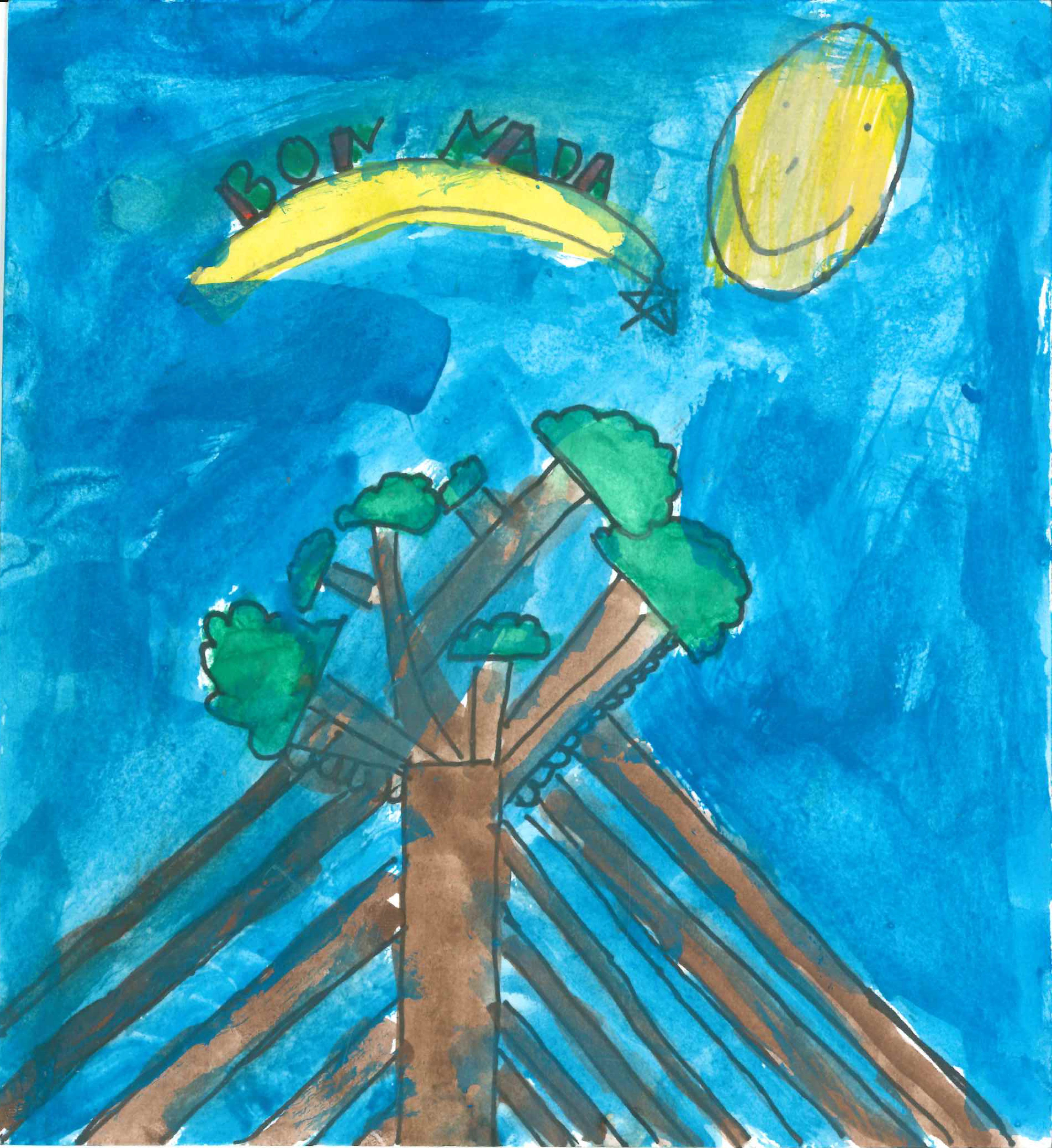 Postal de l'Escola Thau Sant Cugat del concurs del TOT Sant Cugat