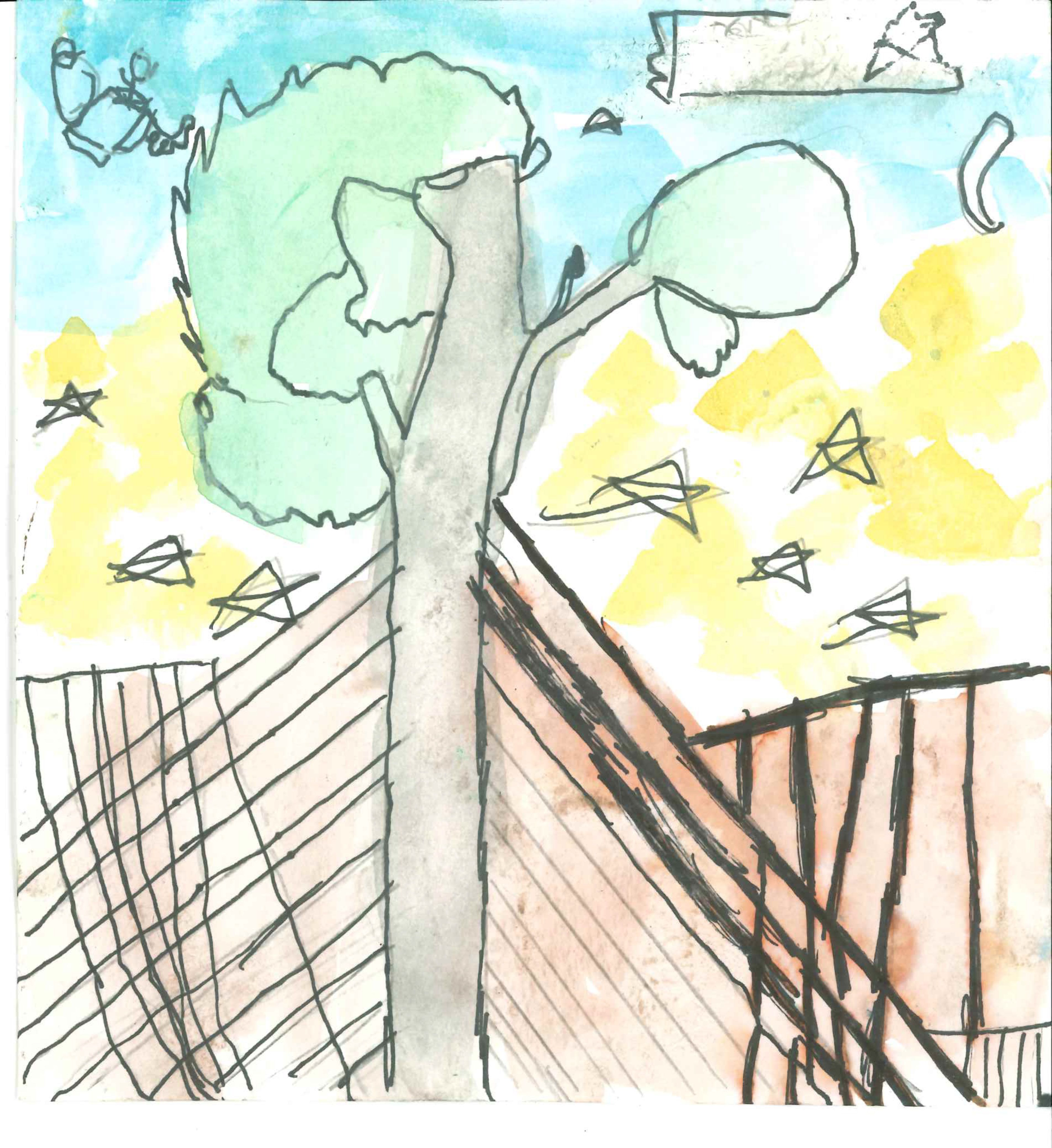 Postal de l'Escola Thau Sant Cugat del concurs del TOT Sant Cugat