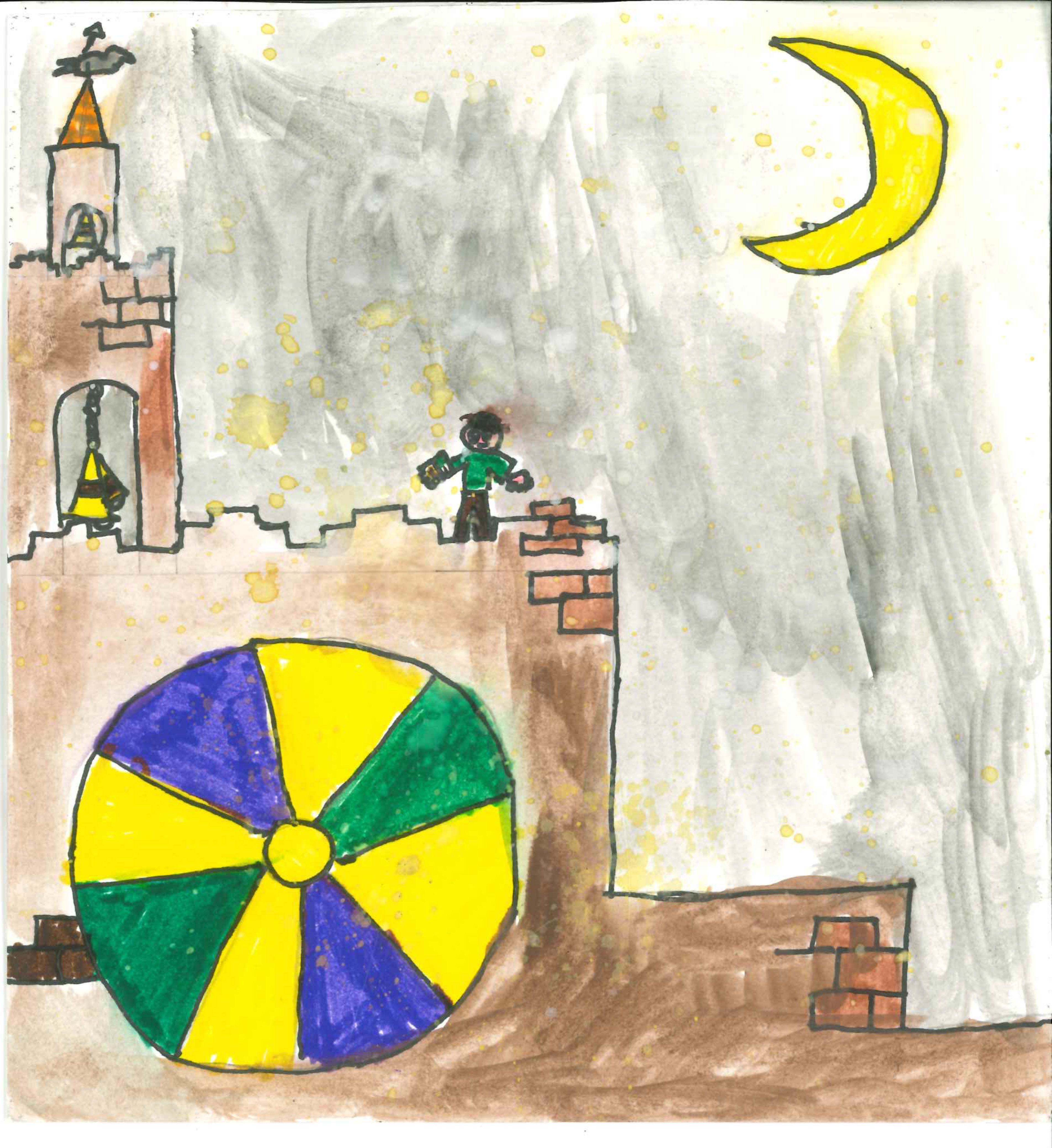 Postal de l'Escola Thau Sant Cugat del concurs del TOT Sant Cugat