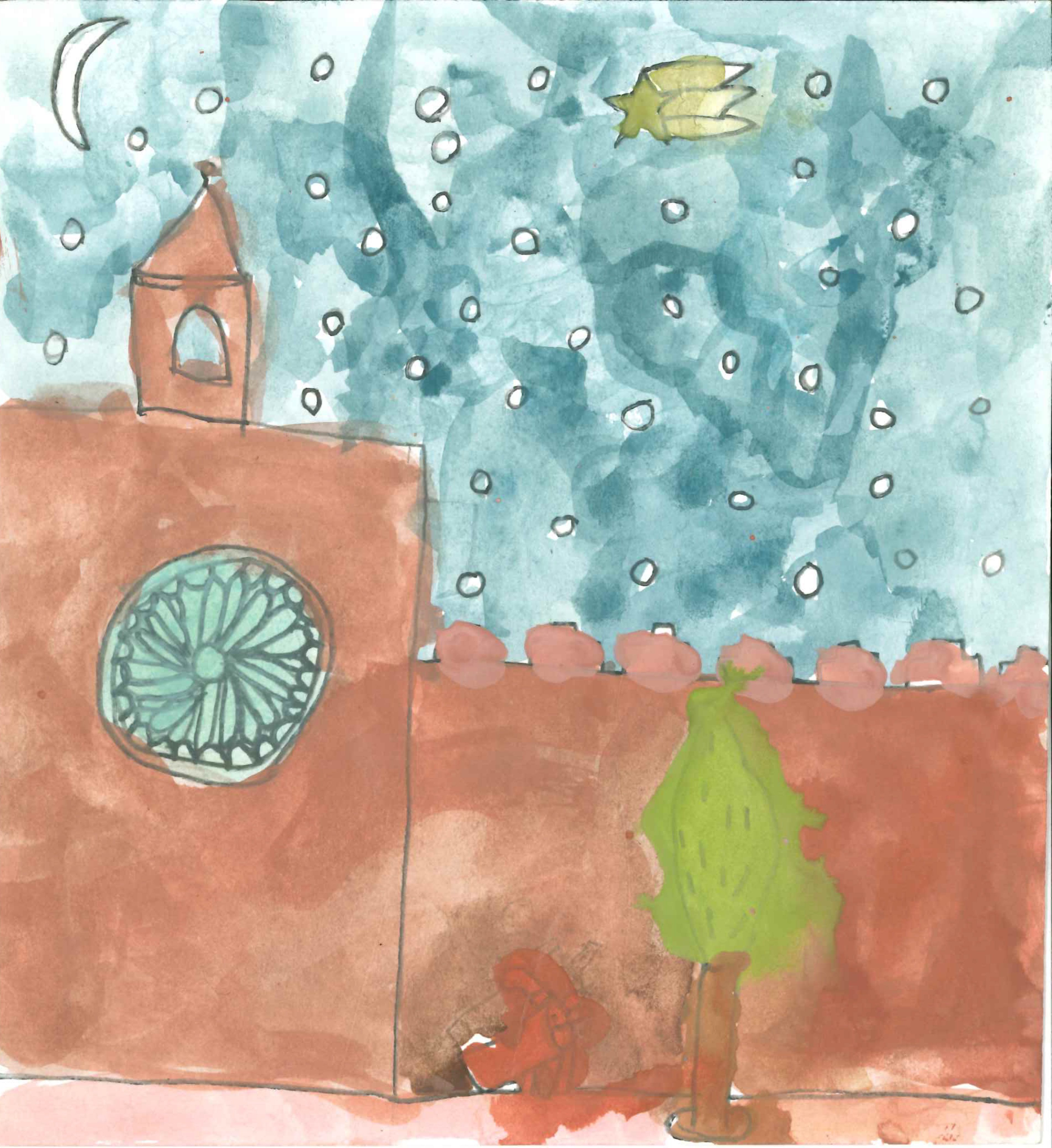 Postal de l'Escola Thau Sant Cugat del concurs del TOT Sant Cugat