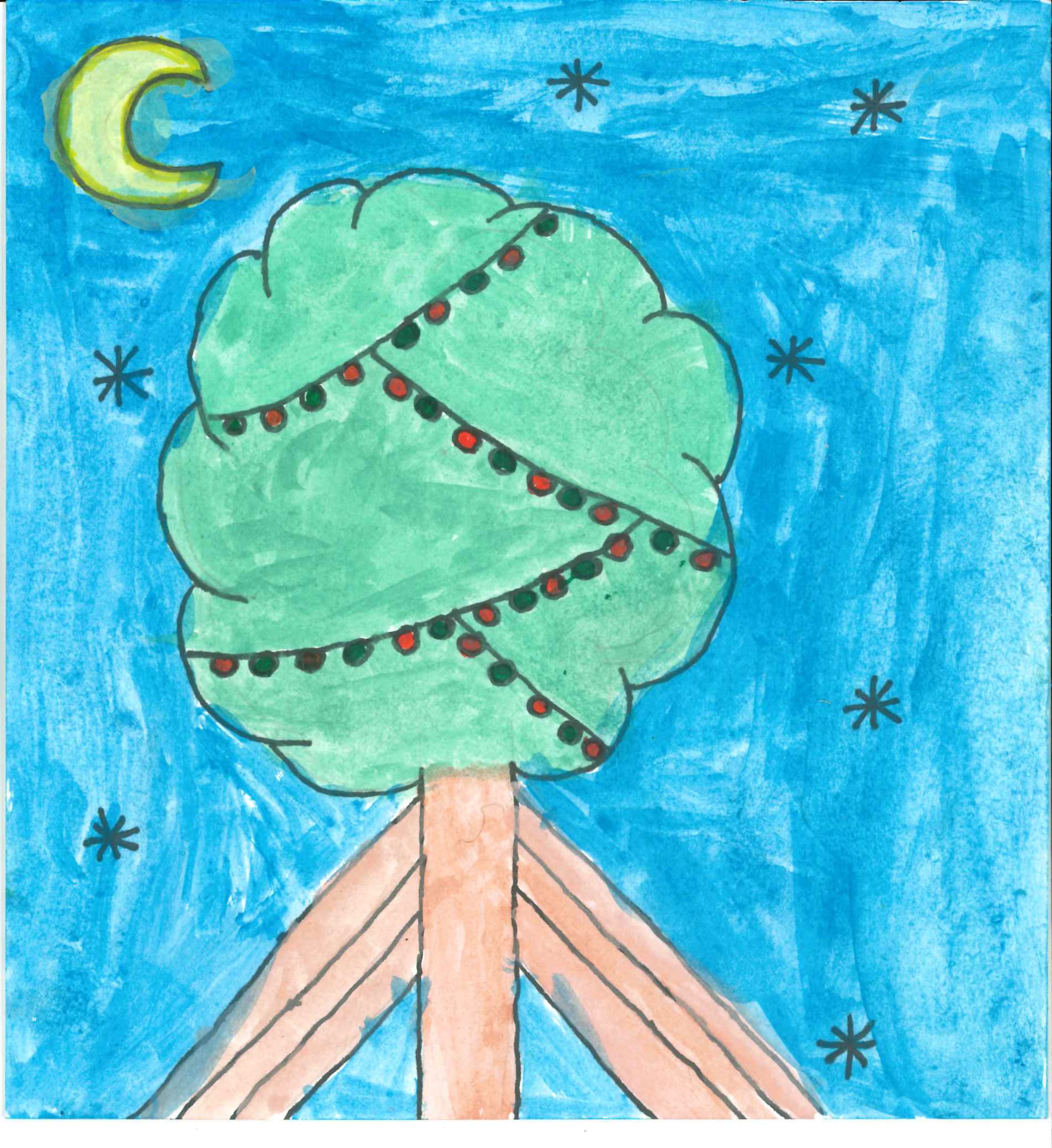 Postal de l'Escola Thau Sant Cugat del concurs del TOT Sant Cugat