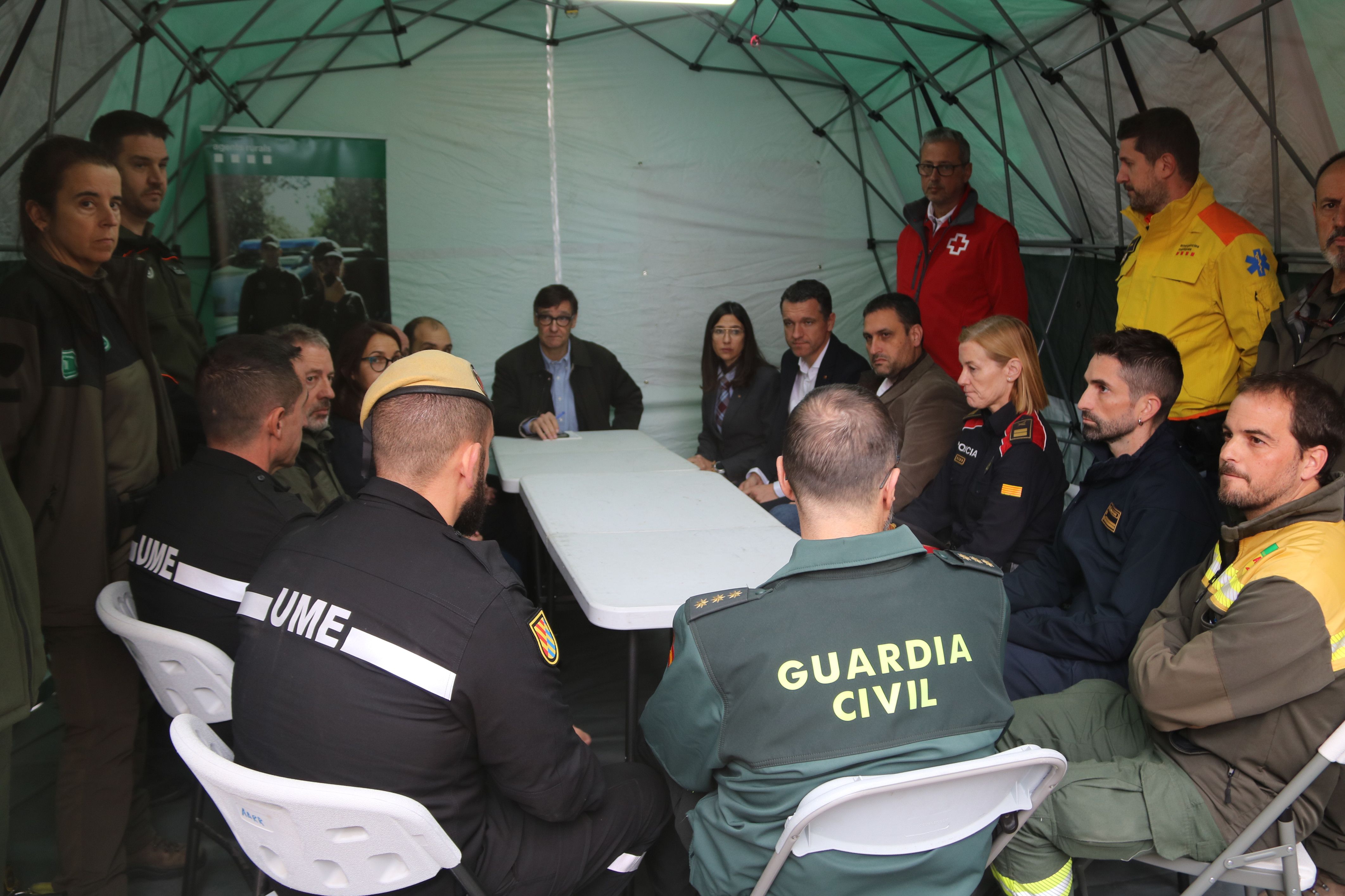 Reunió al al centre de comandament FOTO: ACN 