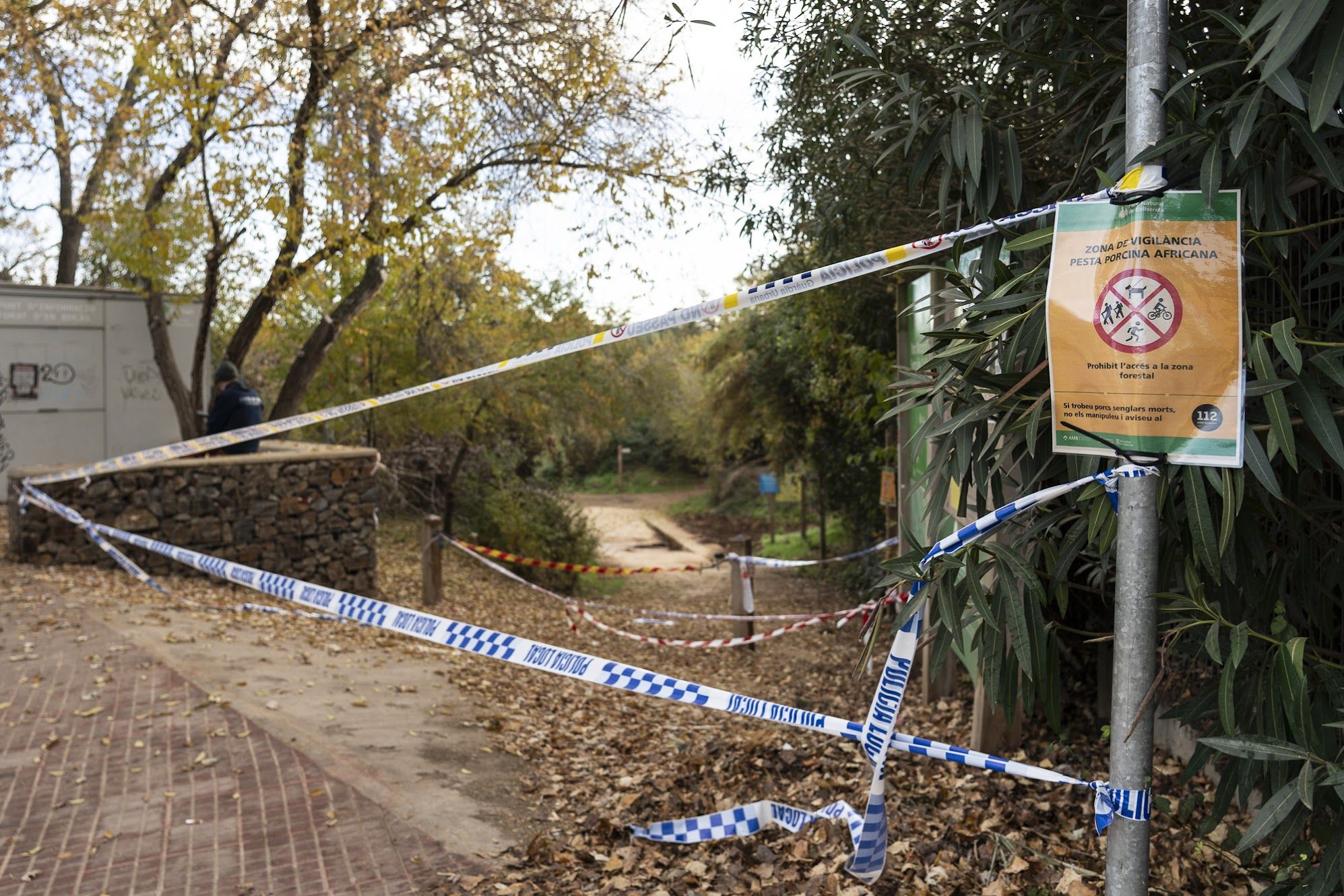 L'accés a Collserola per Can Borrell, tancat FOTO: Mireia Comas (TOT Sant Cugat)