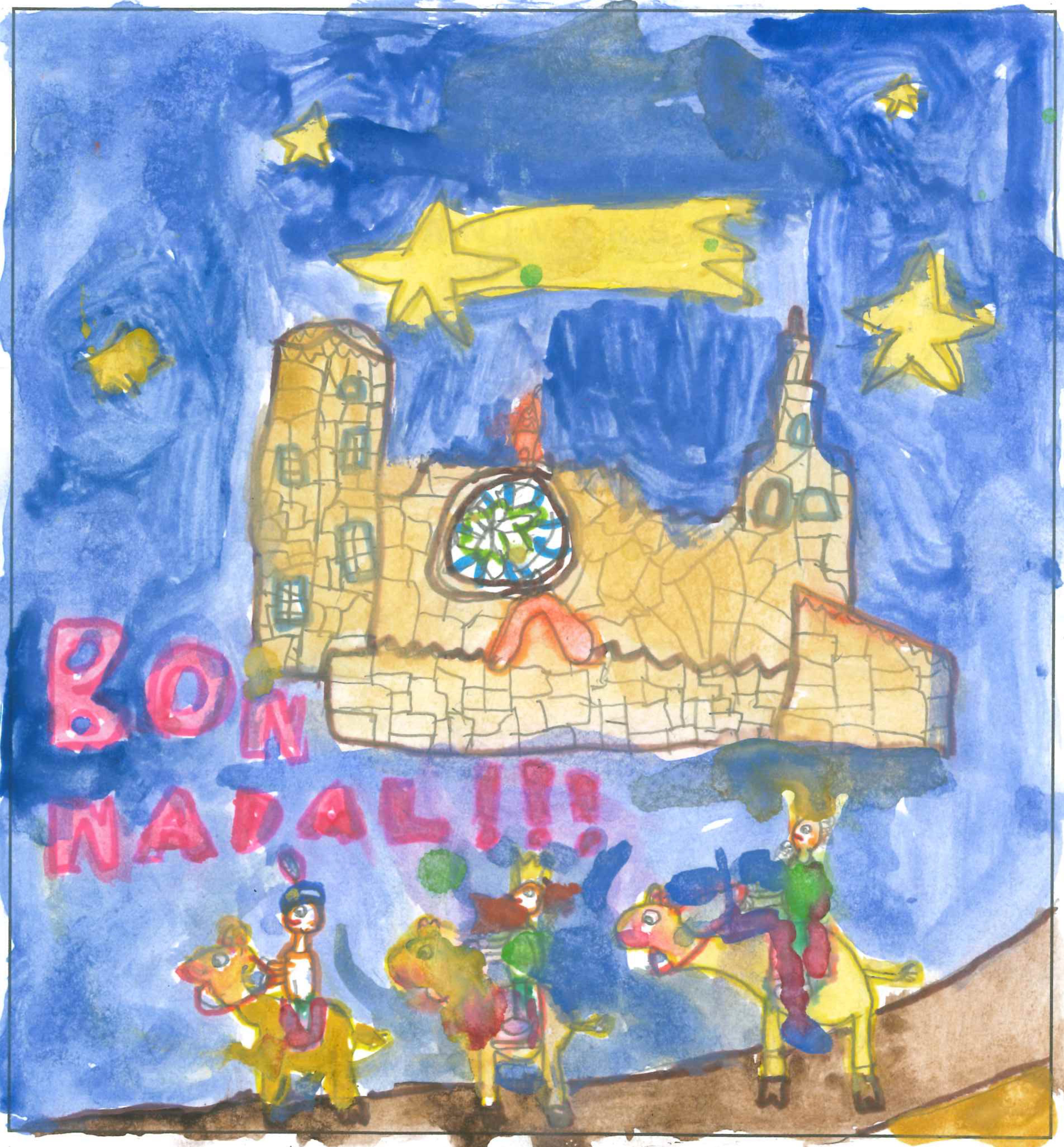 Postal de l'Escola Avenç del concurs del TOT Sant Cugat