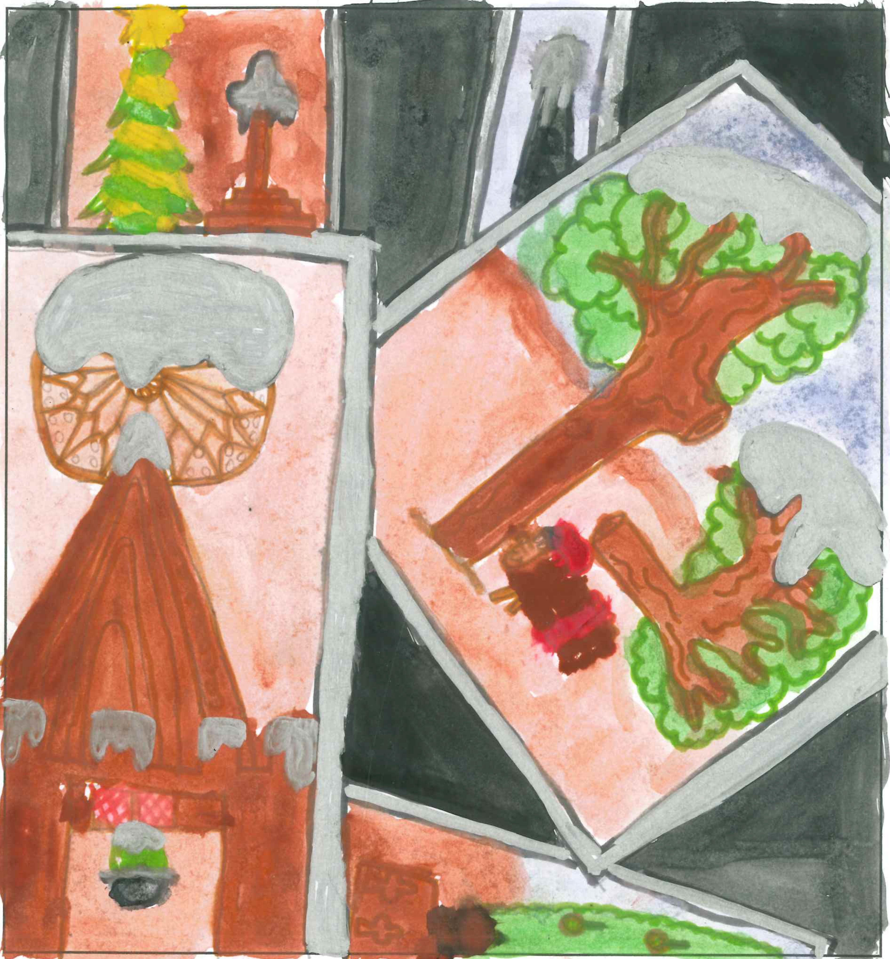 Postal de l'Escola Avenç del concurs del TOT Sant Cugat