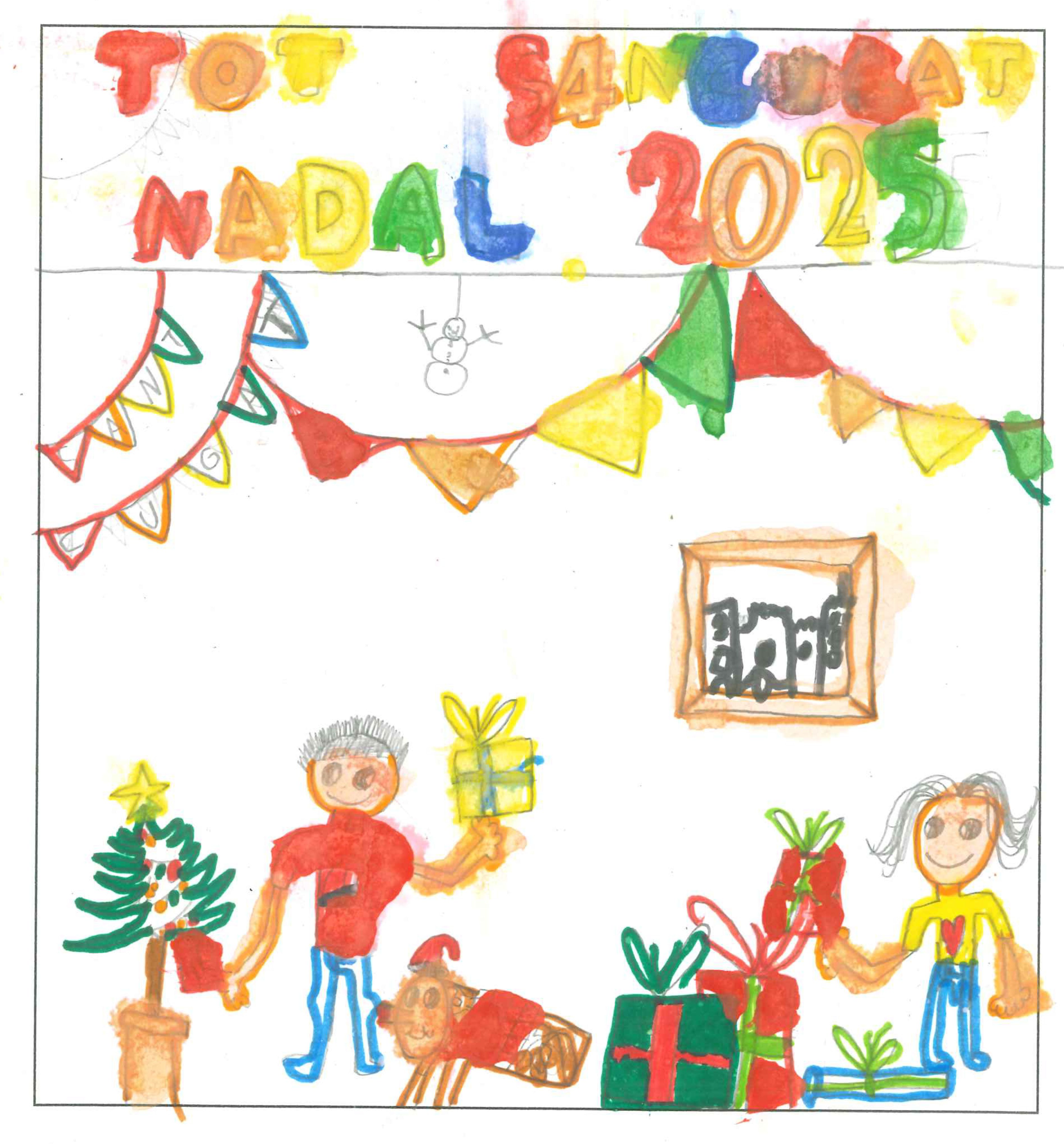 Postal de l'Escola Avenç del concurs del TOT Sant Cugat