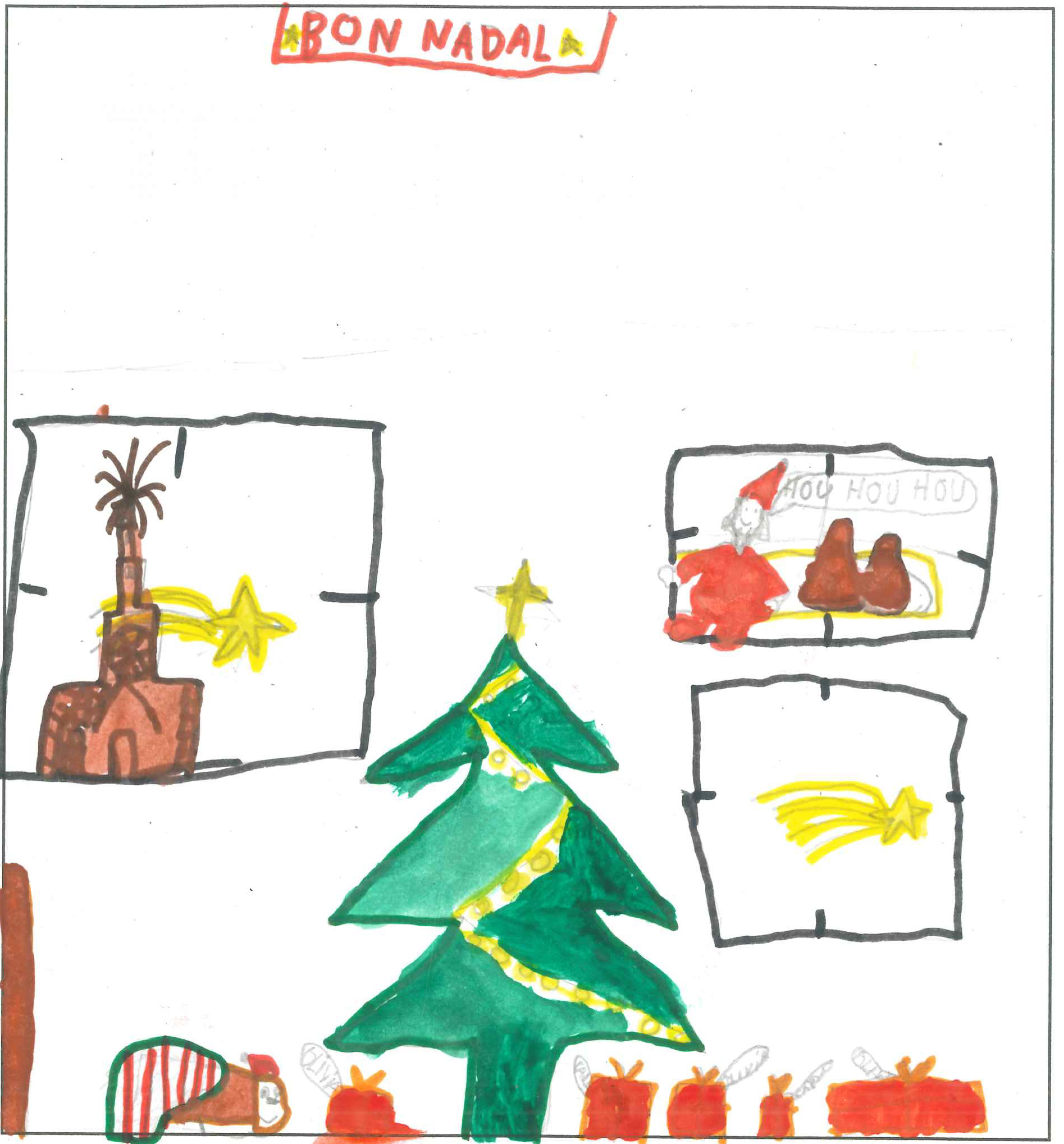 Postal de l'Escola Avenç del concurs del TOT Sant Cugat