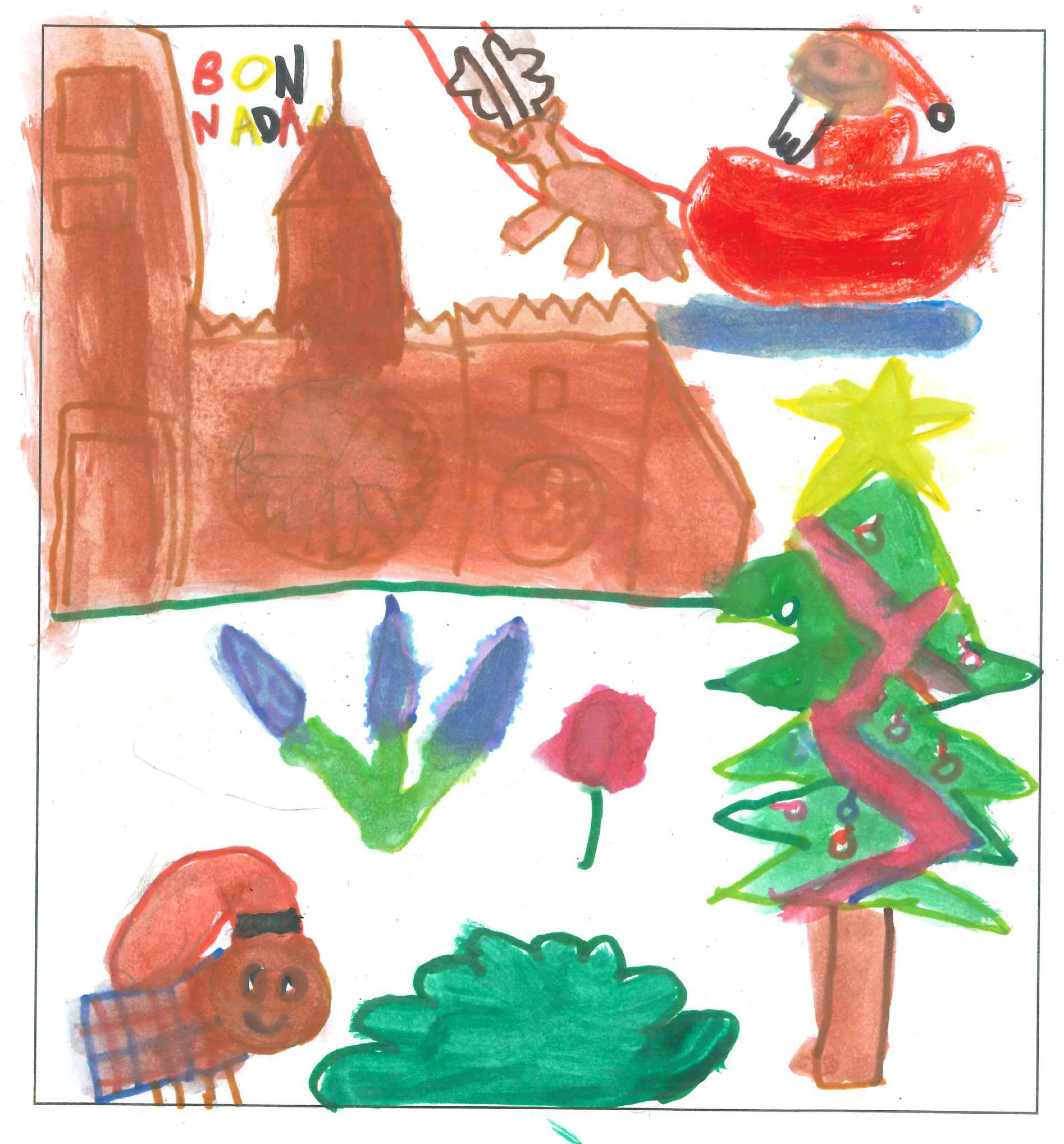 Postal de l'Escola Avenç del concurs del TOT Sant Cugat