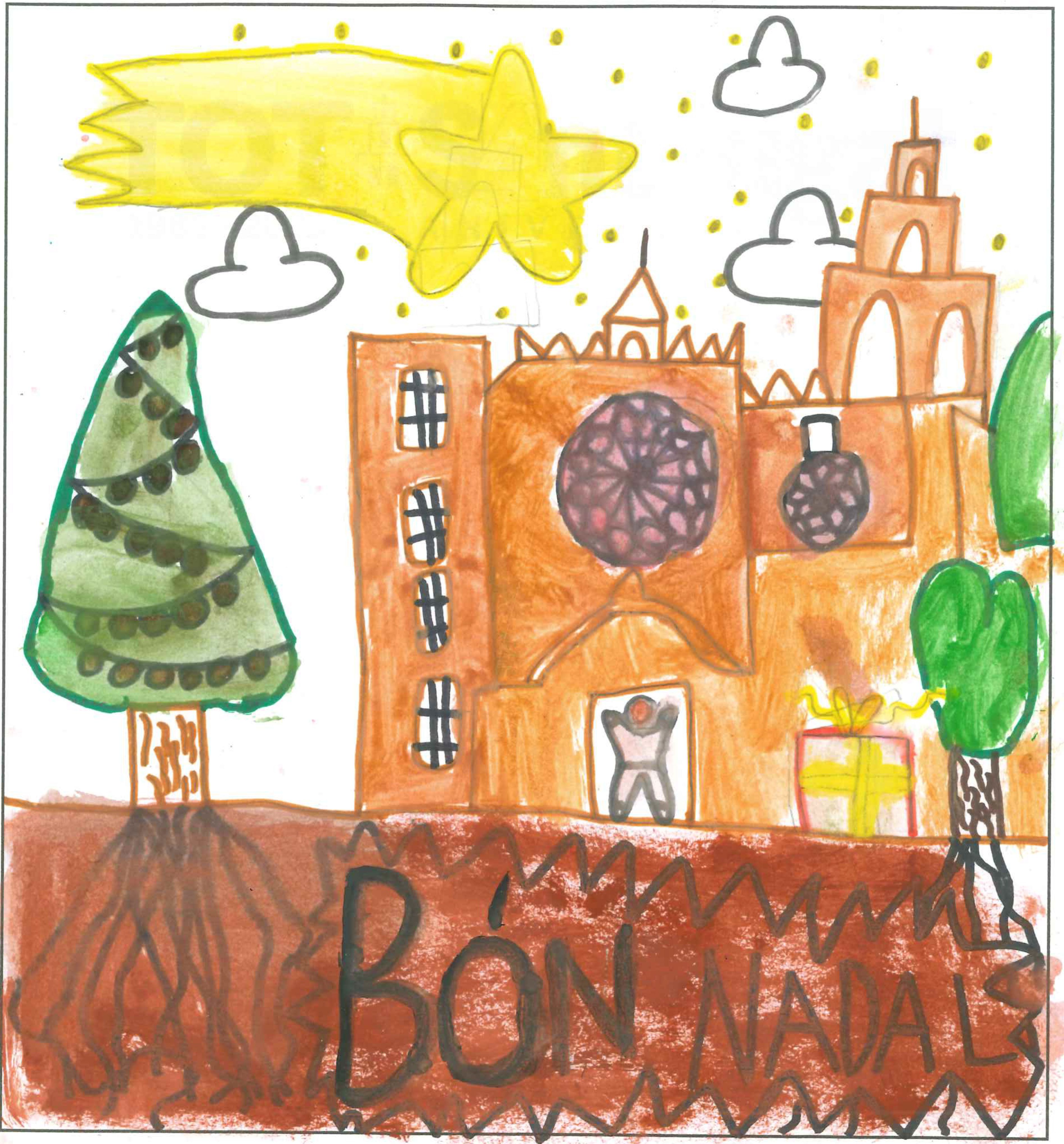 Postal de l'Escola Avenç del concurs del TOT Sant Cugat