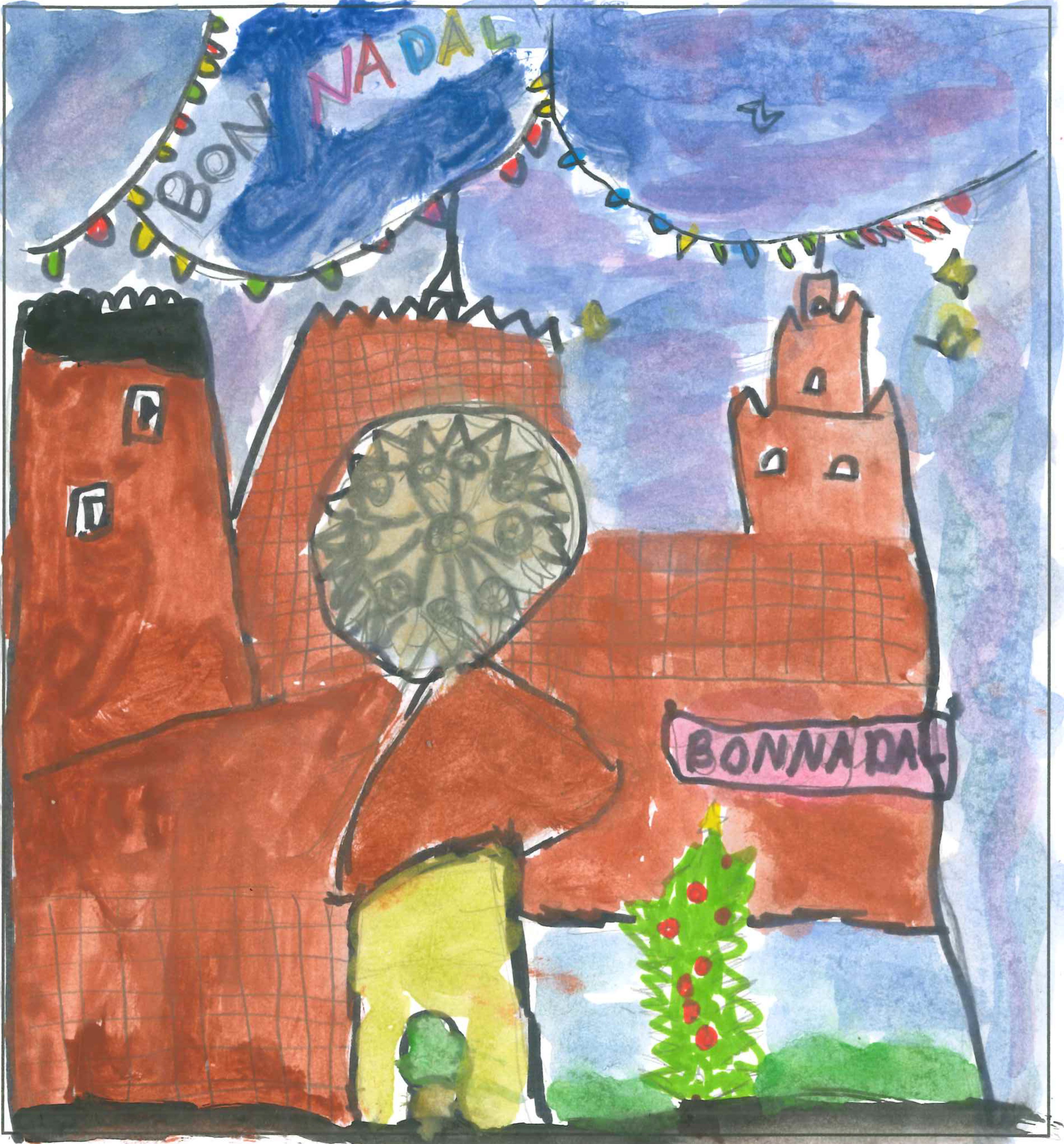 Postal de l'Escola Avenç del concurs del TOT Sant Cugat