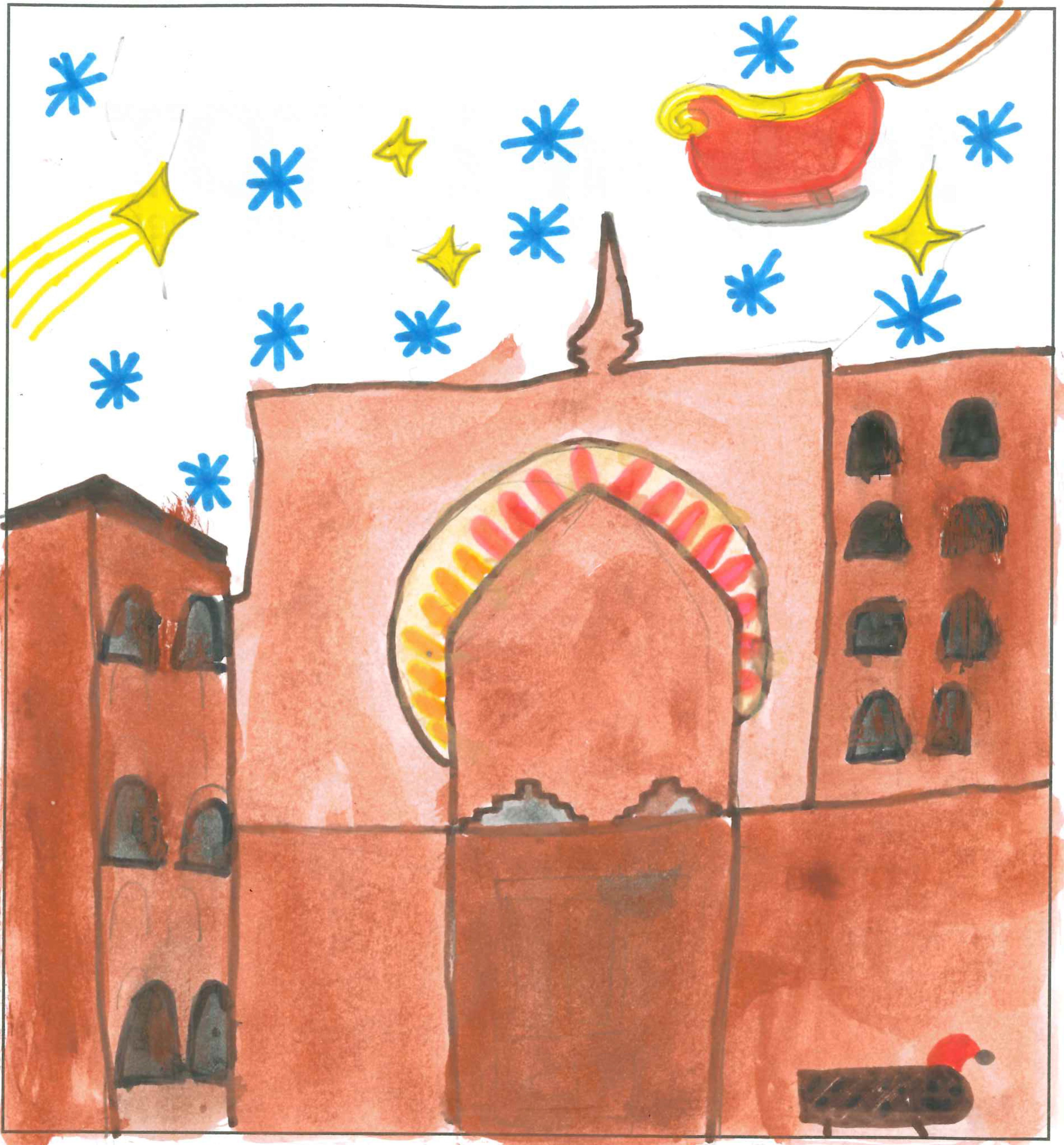 Postal de l'Escola Avenç del concurs del TOT Sant Cugat