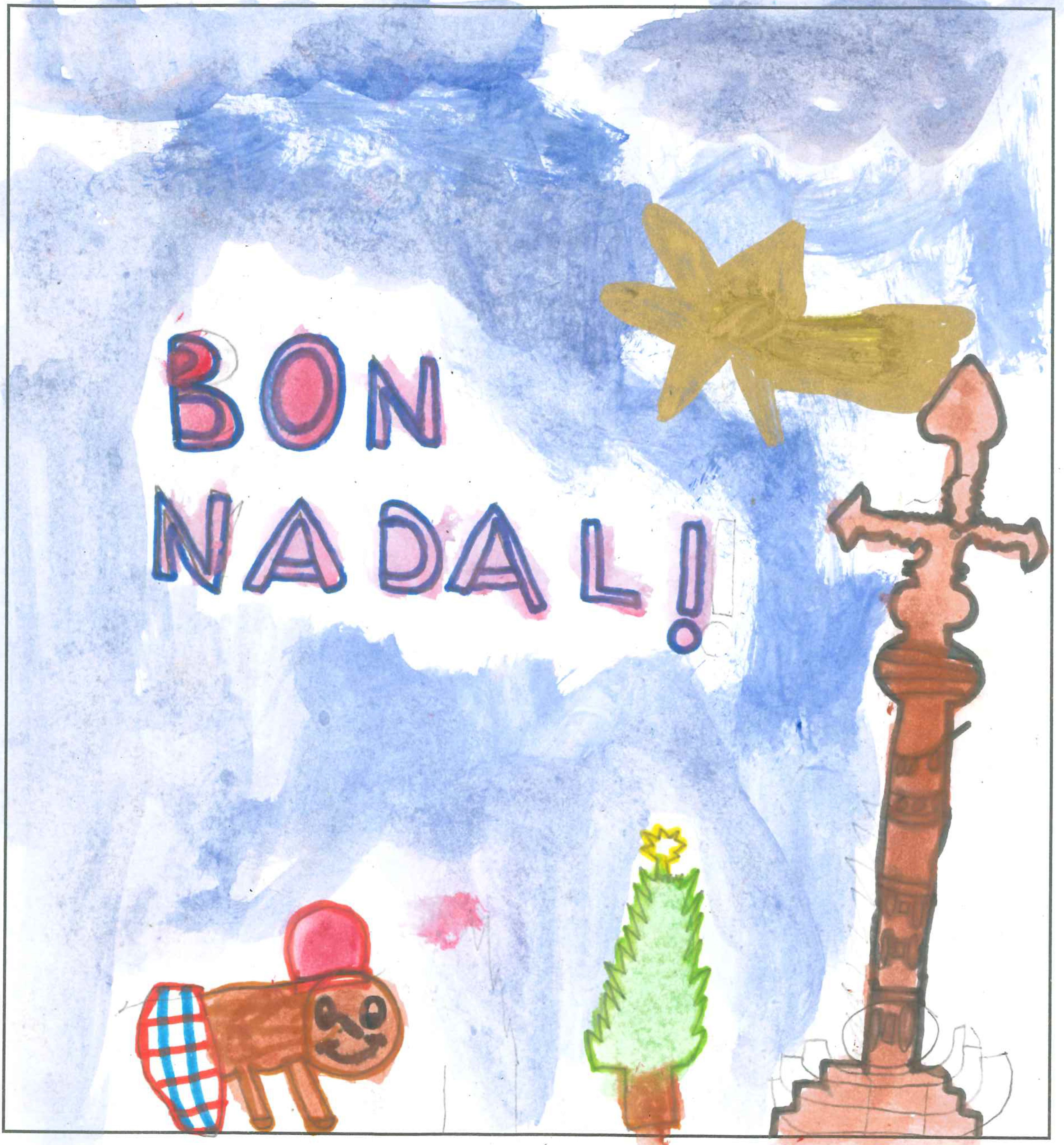 Postal de l'Escola Avenç del concurs del TOT Sant Cugat