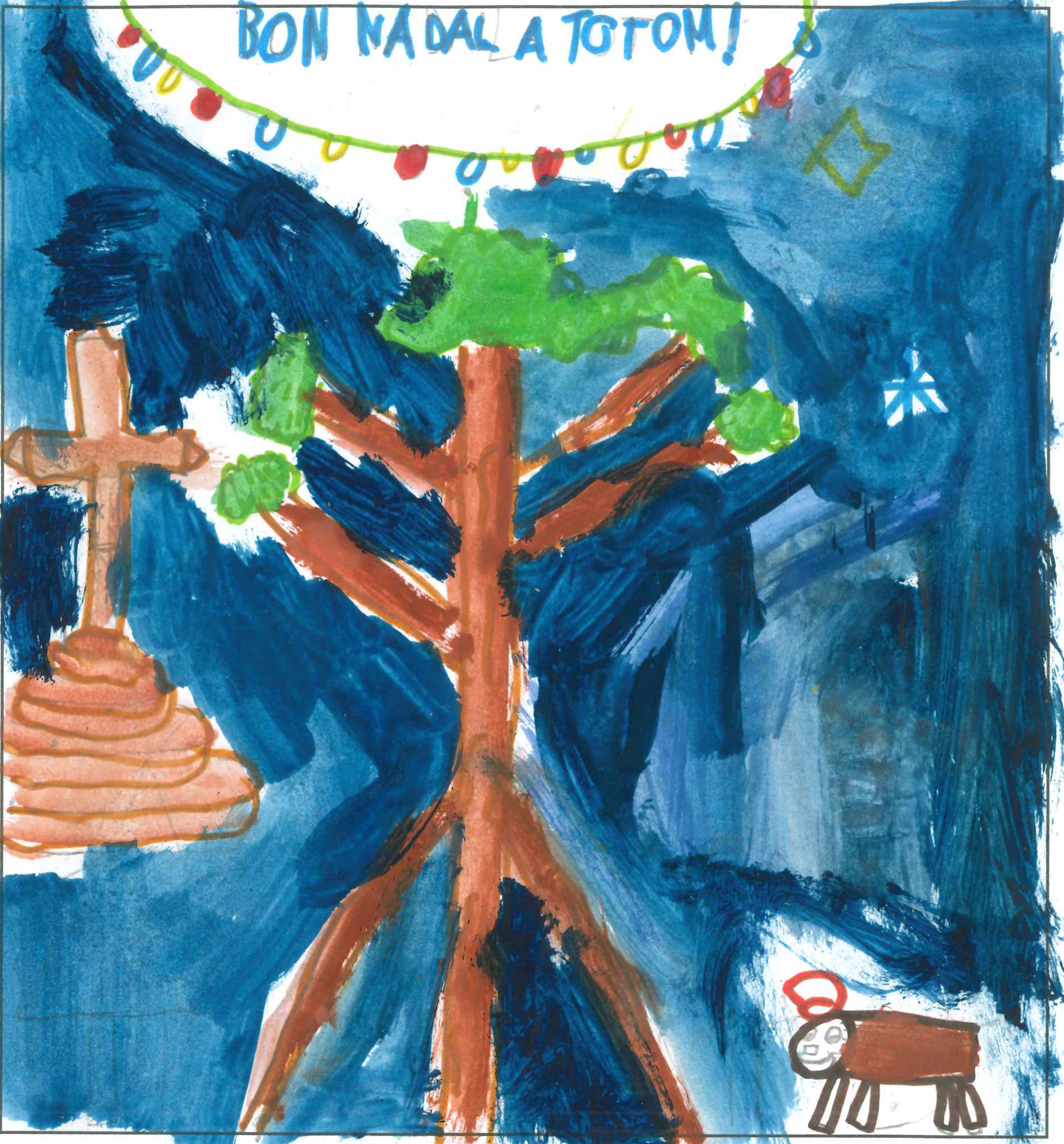 Postal de l'Escola Avenç del concurs del TOT Sant Cugat