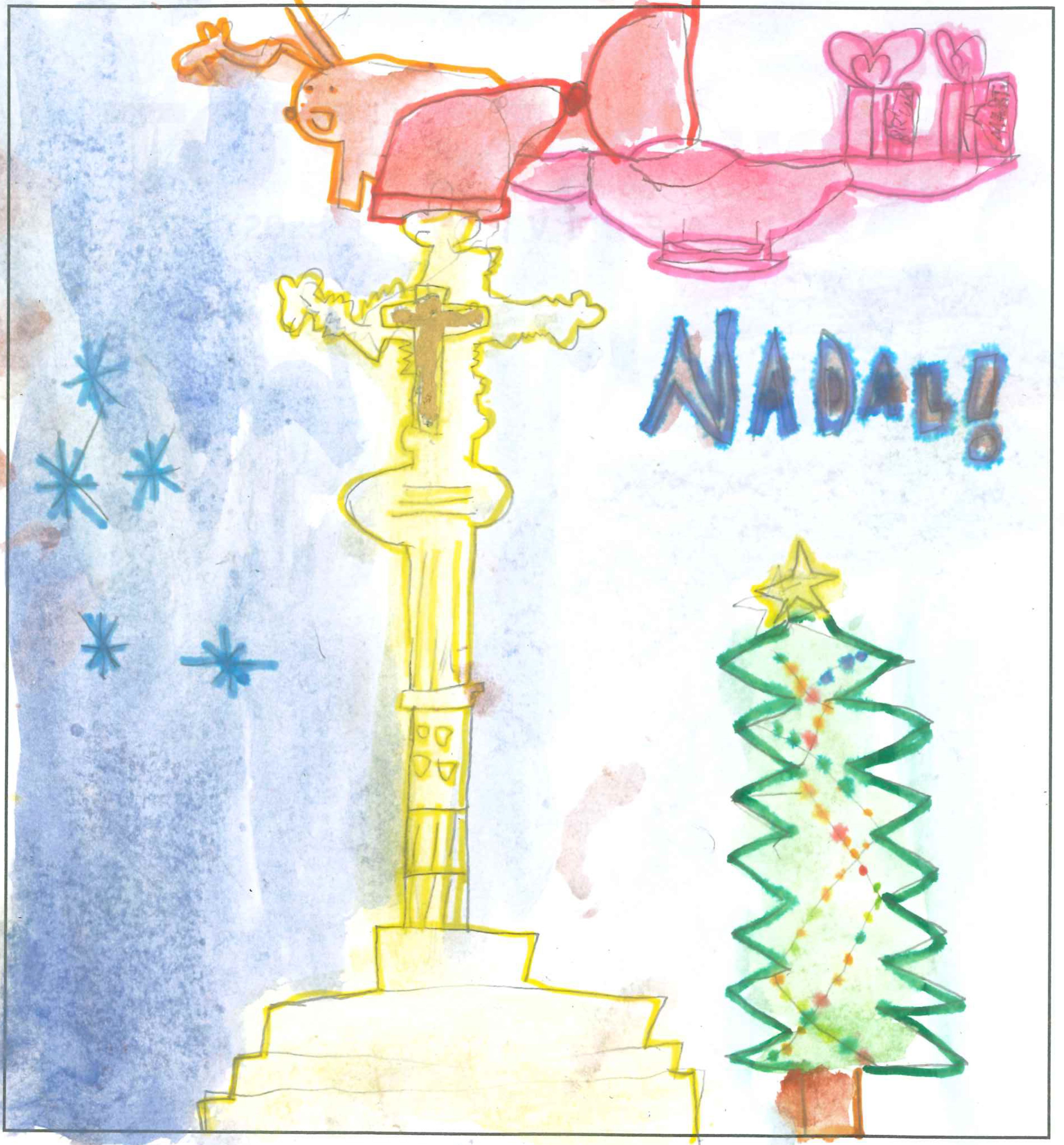 Postal de l'Escola Avenç del concurs del TOT Sant Cugat