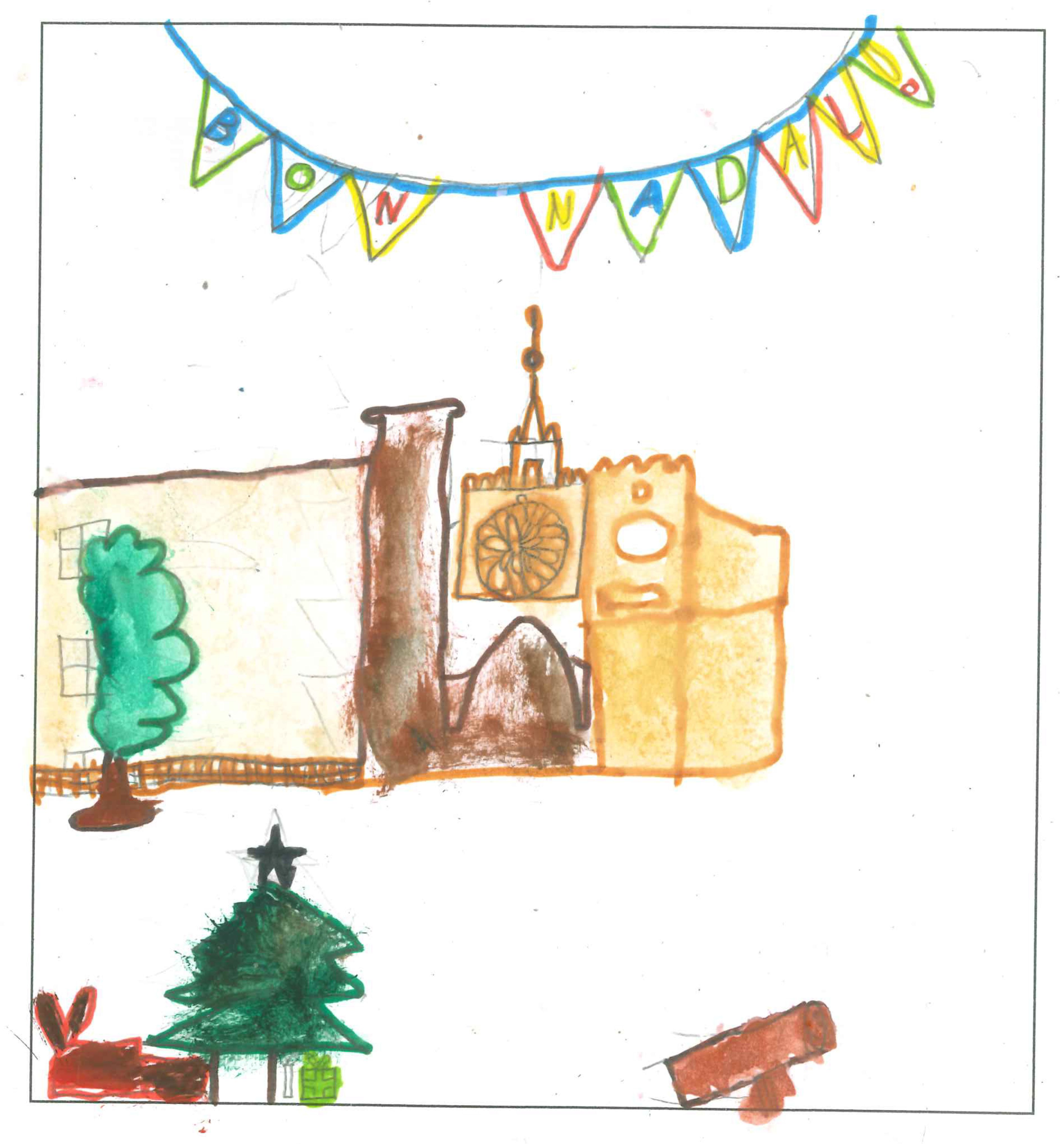 Postal de l'Escola Avenç del concurs del TOT Sant Cugat