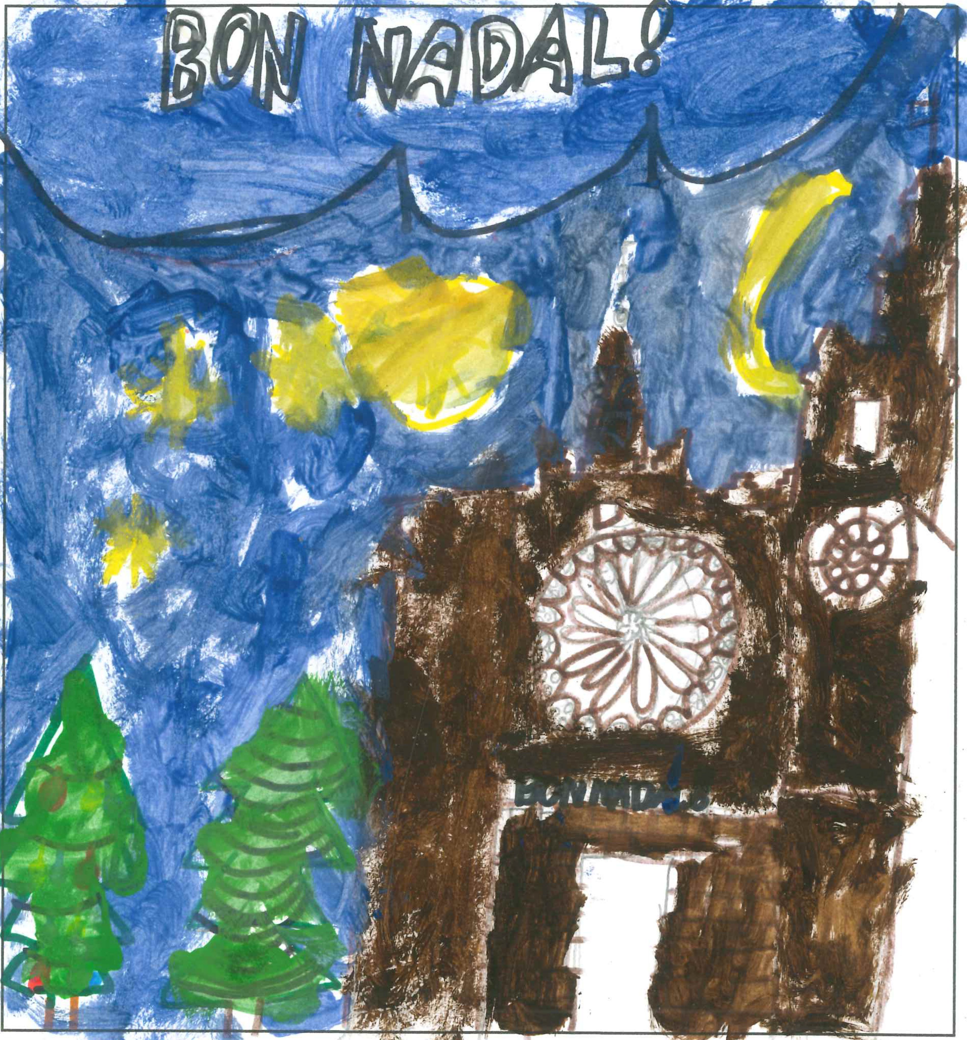 Postal de l'Escola Avenç del concurs del TOT Sant Cugat