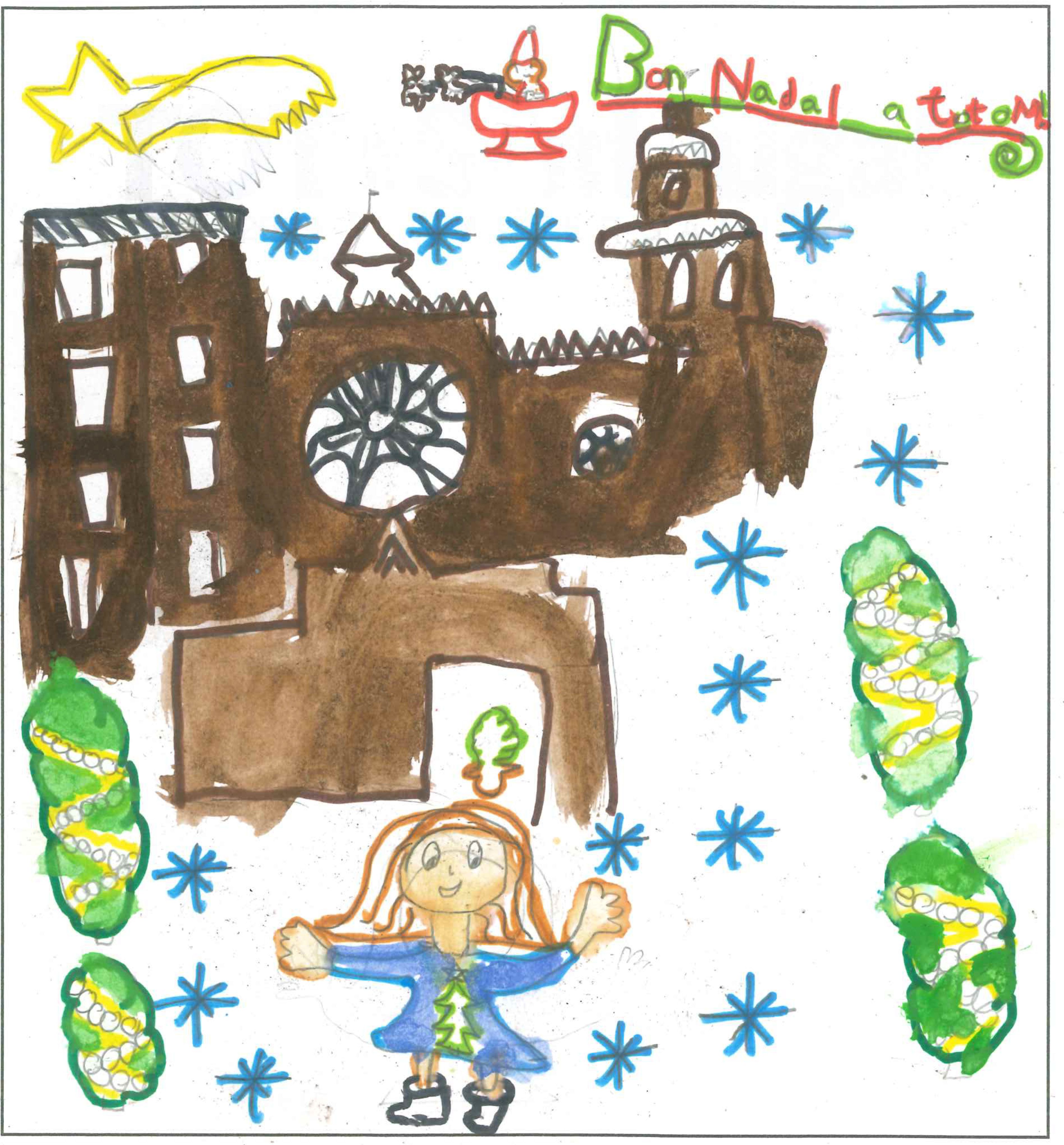 Postal de l'Escola Avenç del concurs del TOT Sant Cugat