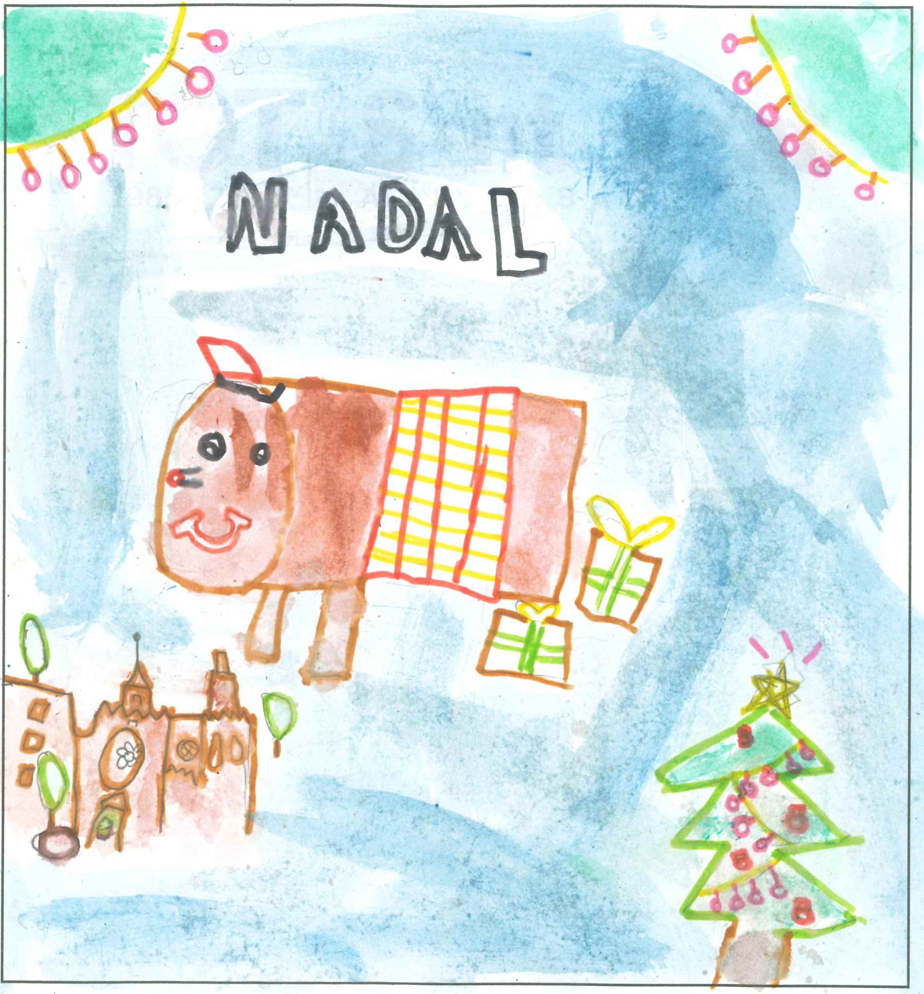 Postal de l'Escola Avenç del concurs del TOT Sant Cugat