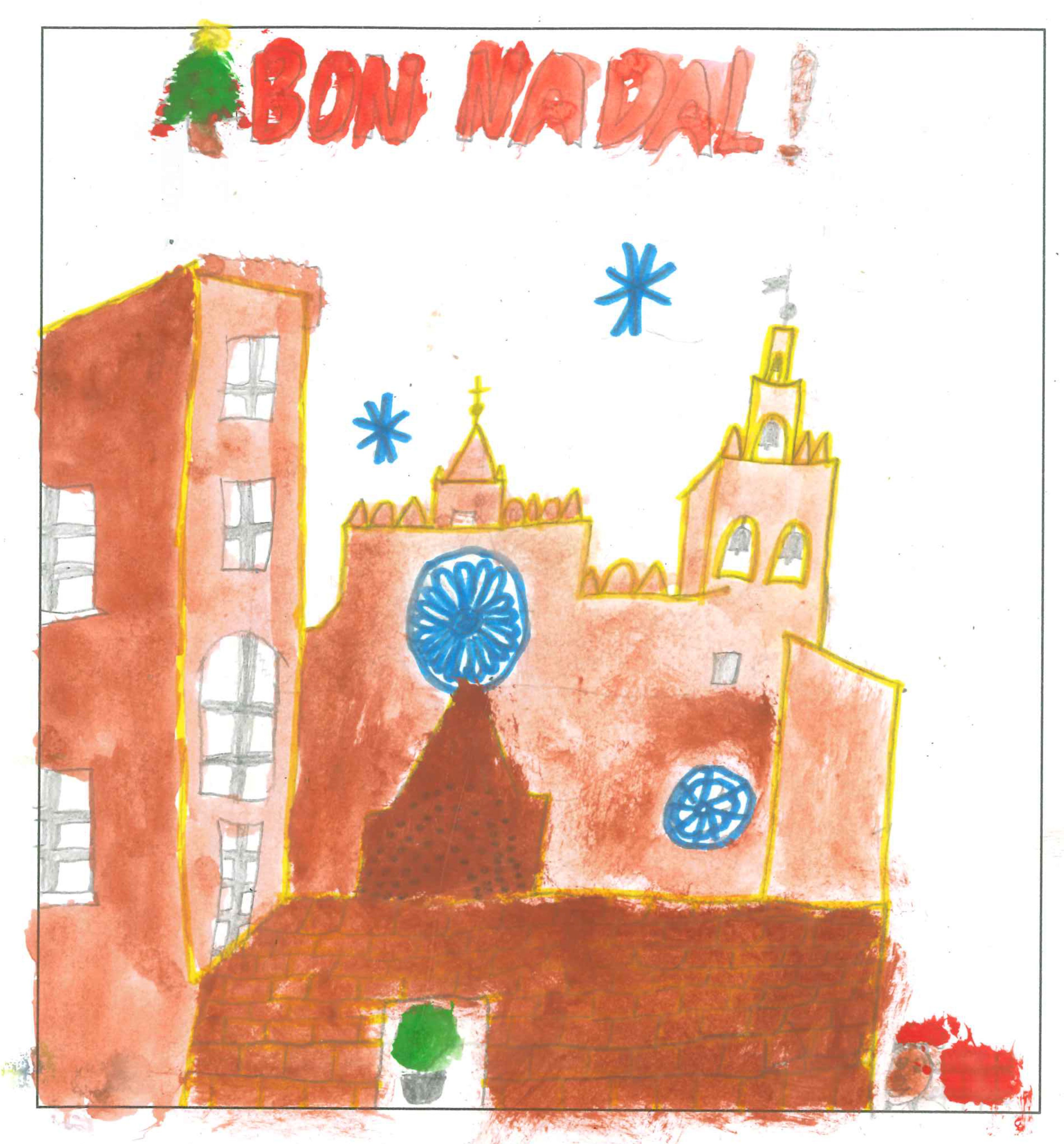 Postal de l'Escola Avenç del concurs del TOT Sant Cugat