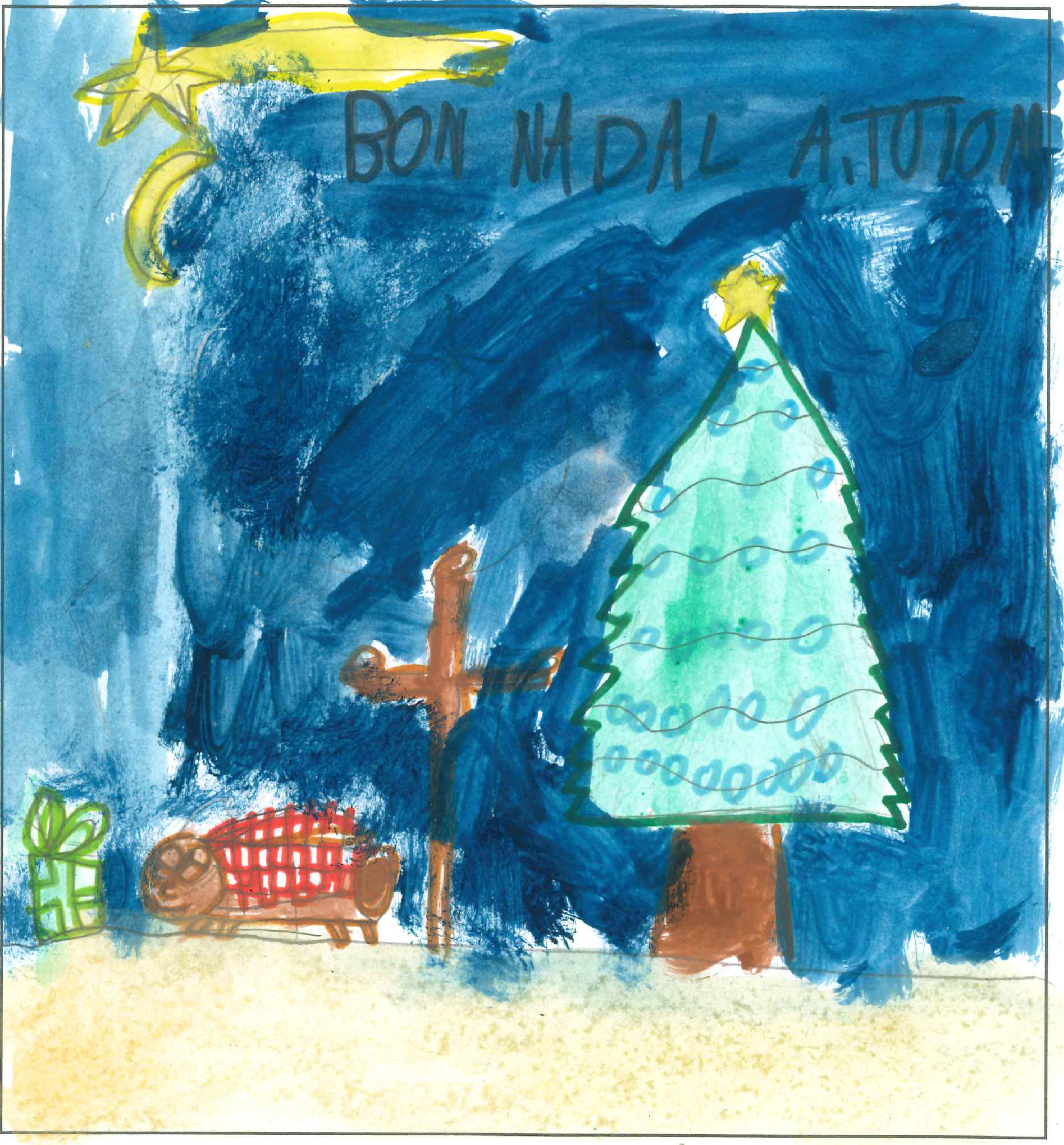 Postal de l'Escola Avenç del concurs del TOT Sant Cugat