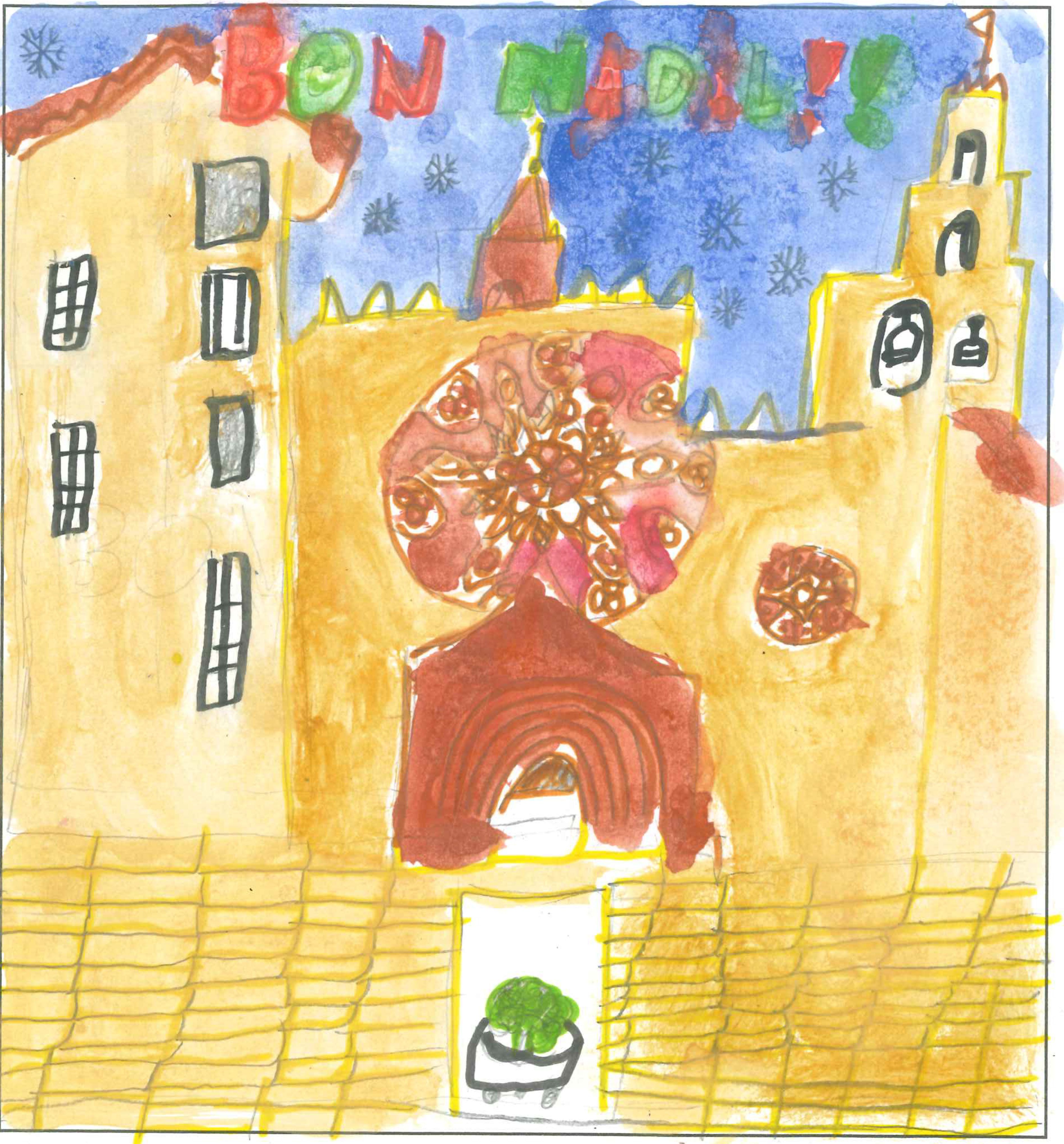 Postal de l'Escola Avenç del concurs del TOT Sant Cugat