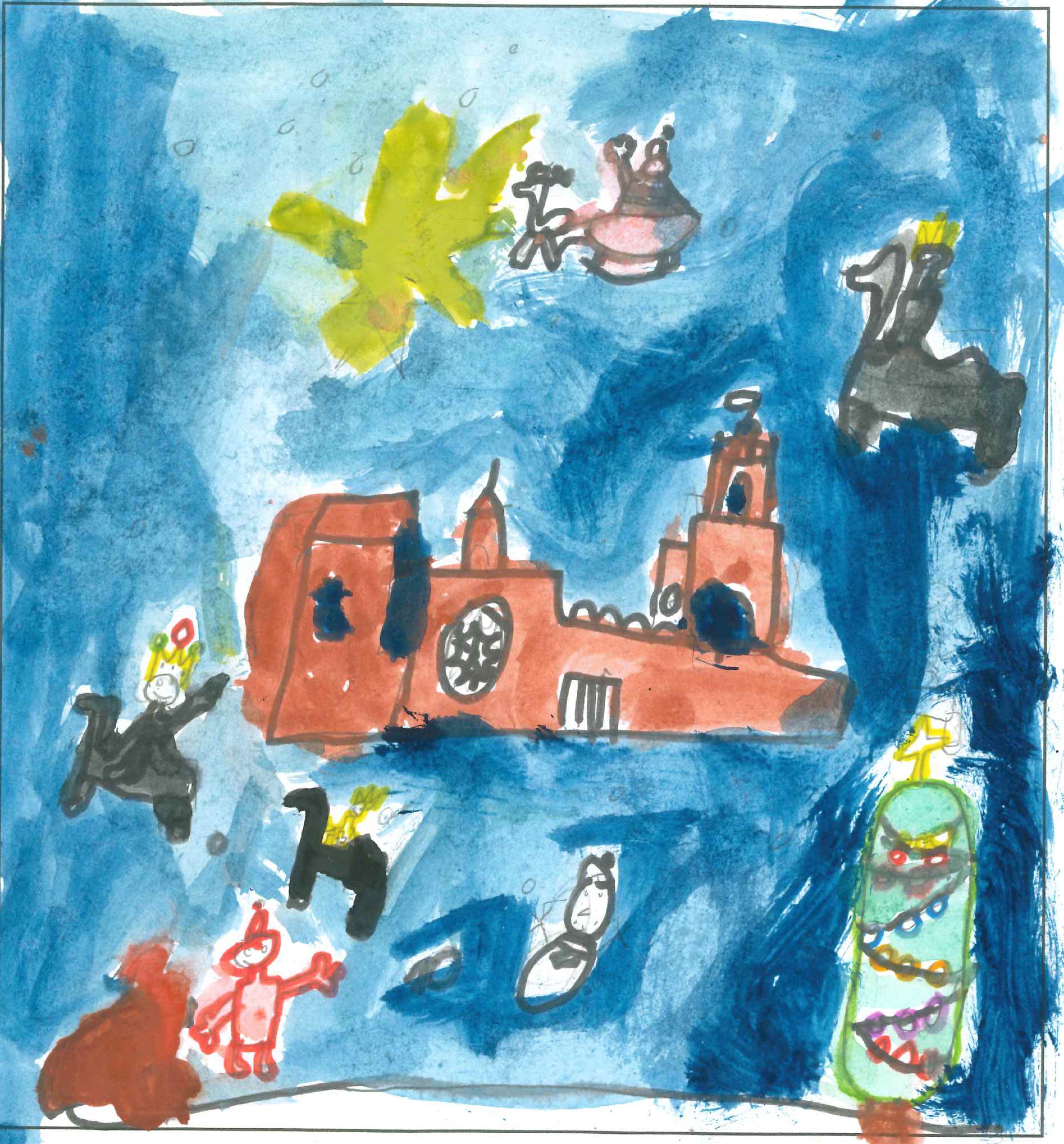 Postal de l'Escola Avenç del concurs del TOT Sant Cugat