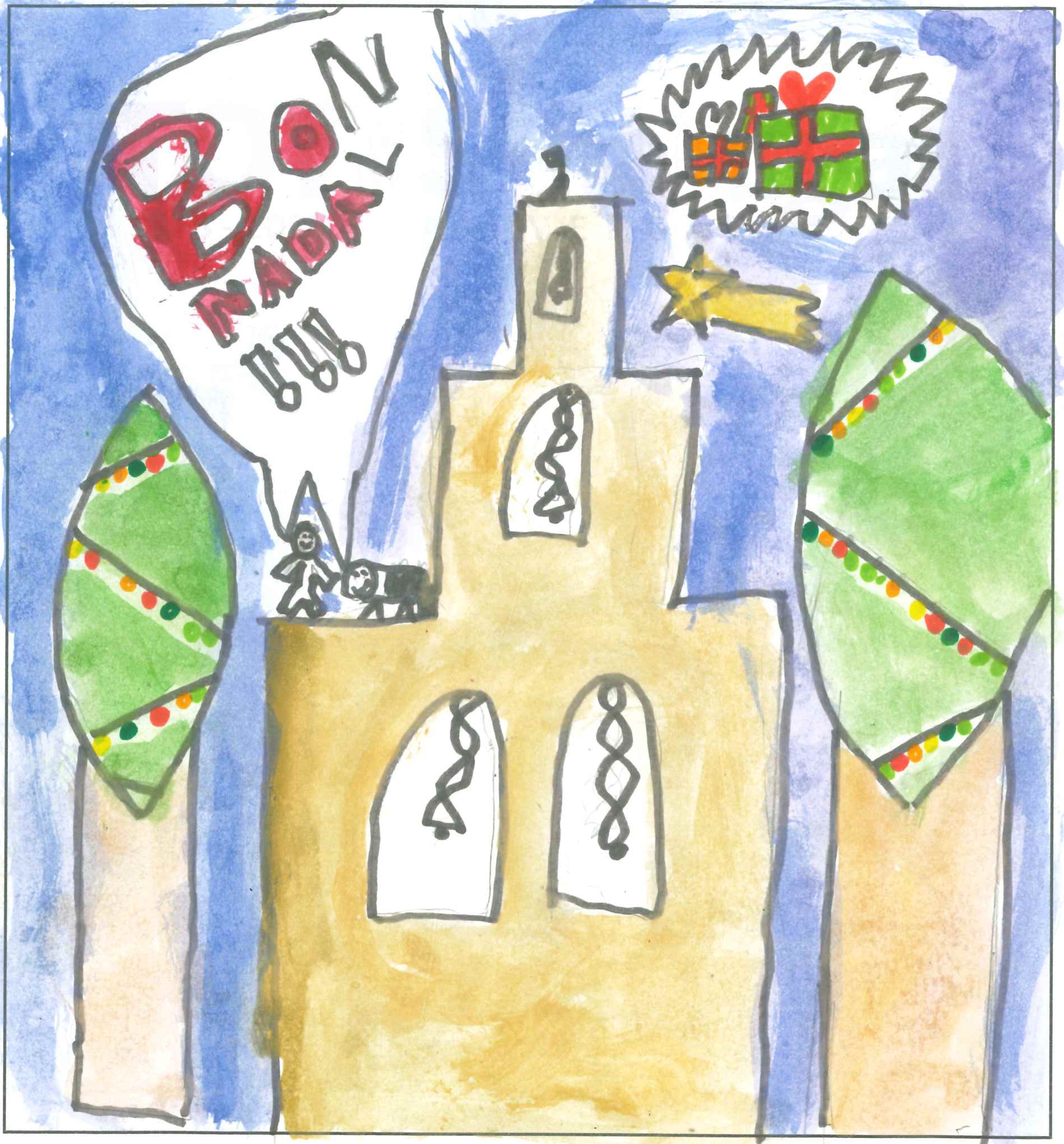 Postal de l'Escola Avenç del concurs del TOT Sant Cugat