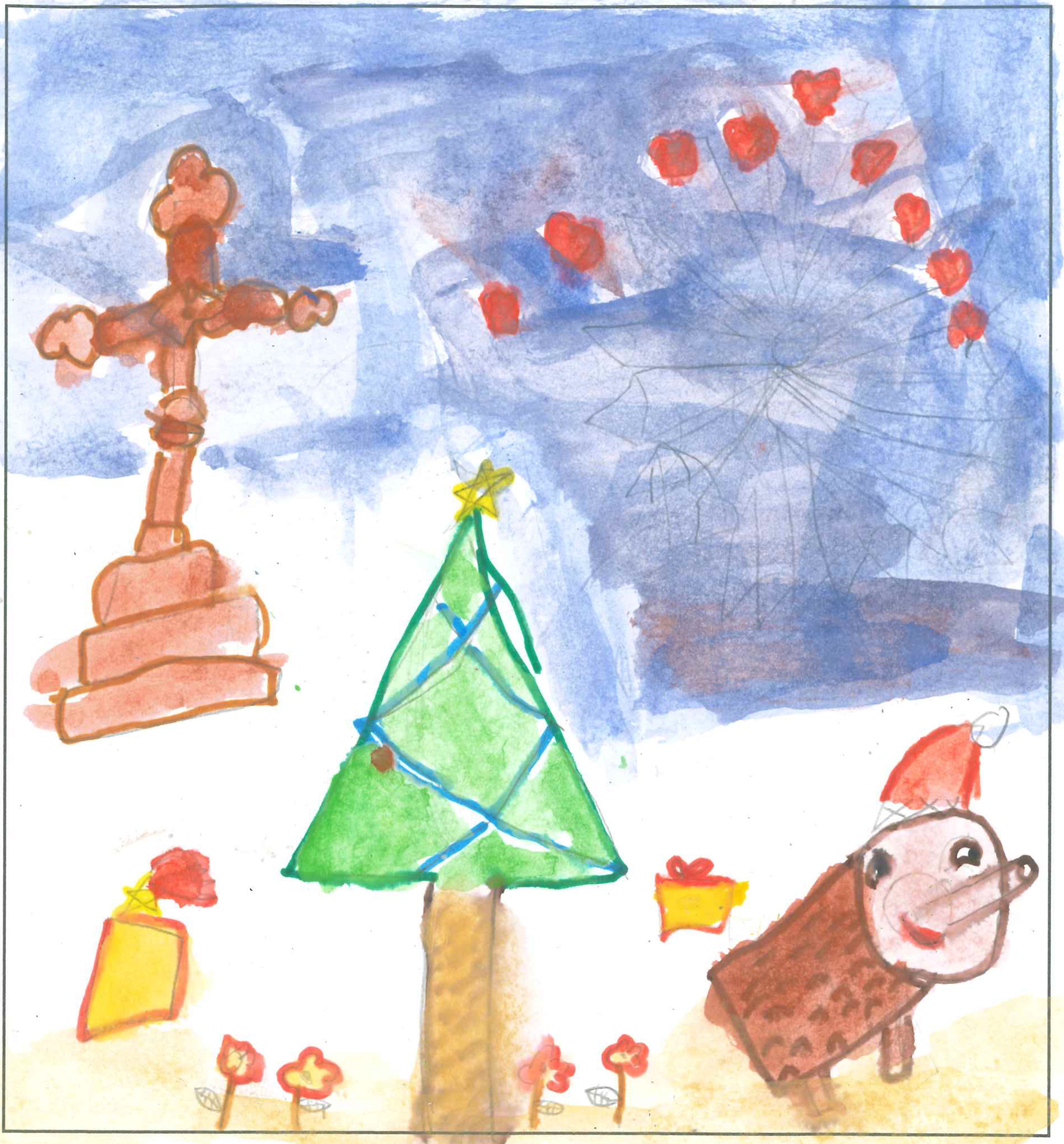 Postal de l'Escola Avenç del concurs del TOT Sant Cugat