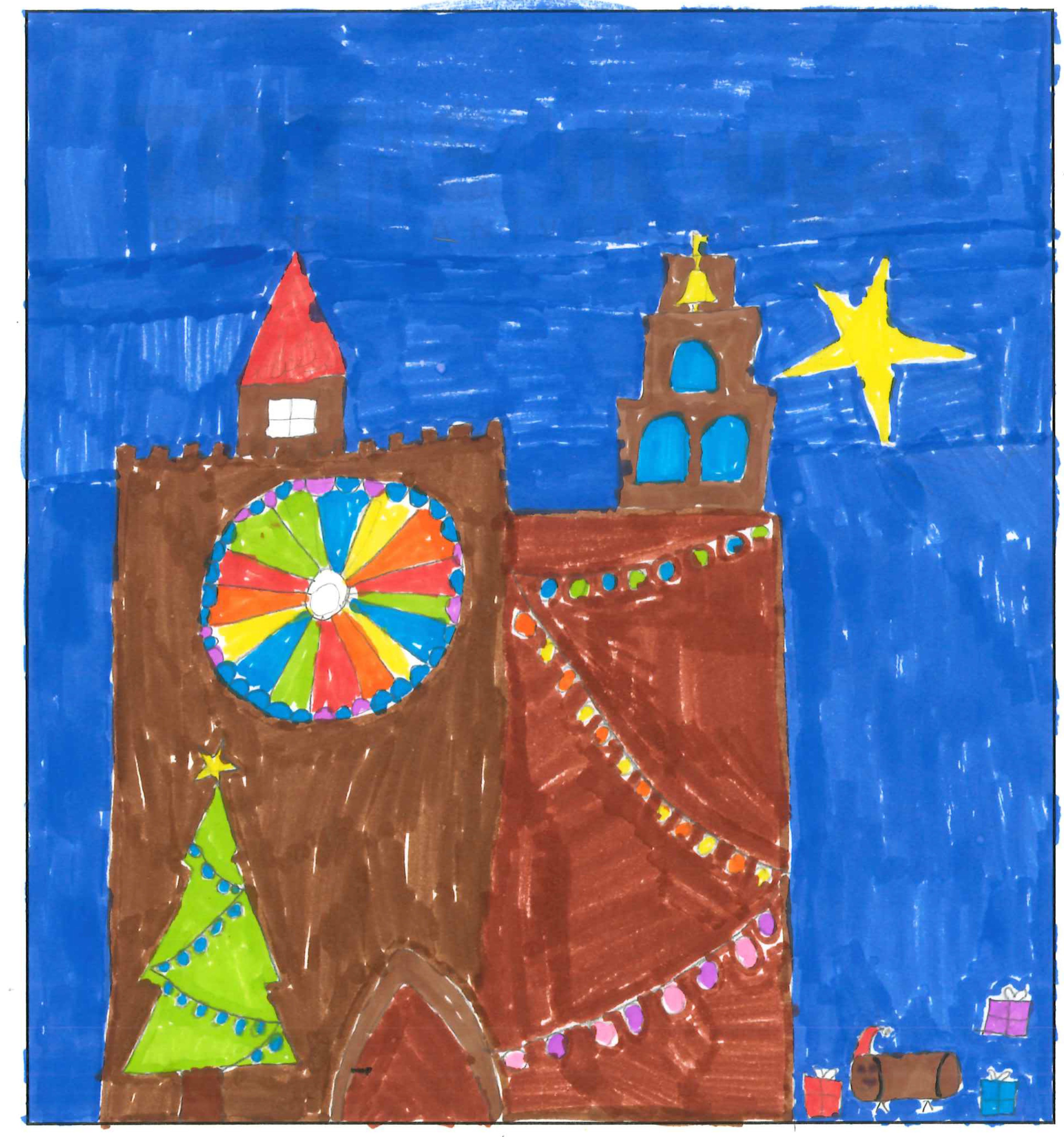 Postal de l’Escola Jaume Ferran i Clua del concurs del TOT Sant Cugat