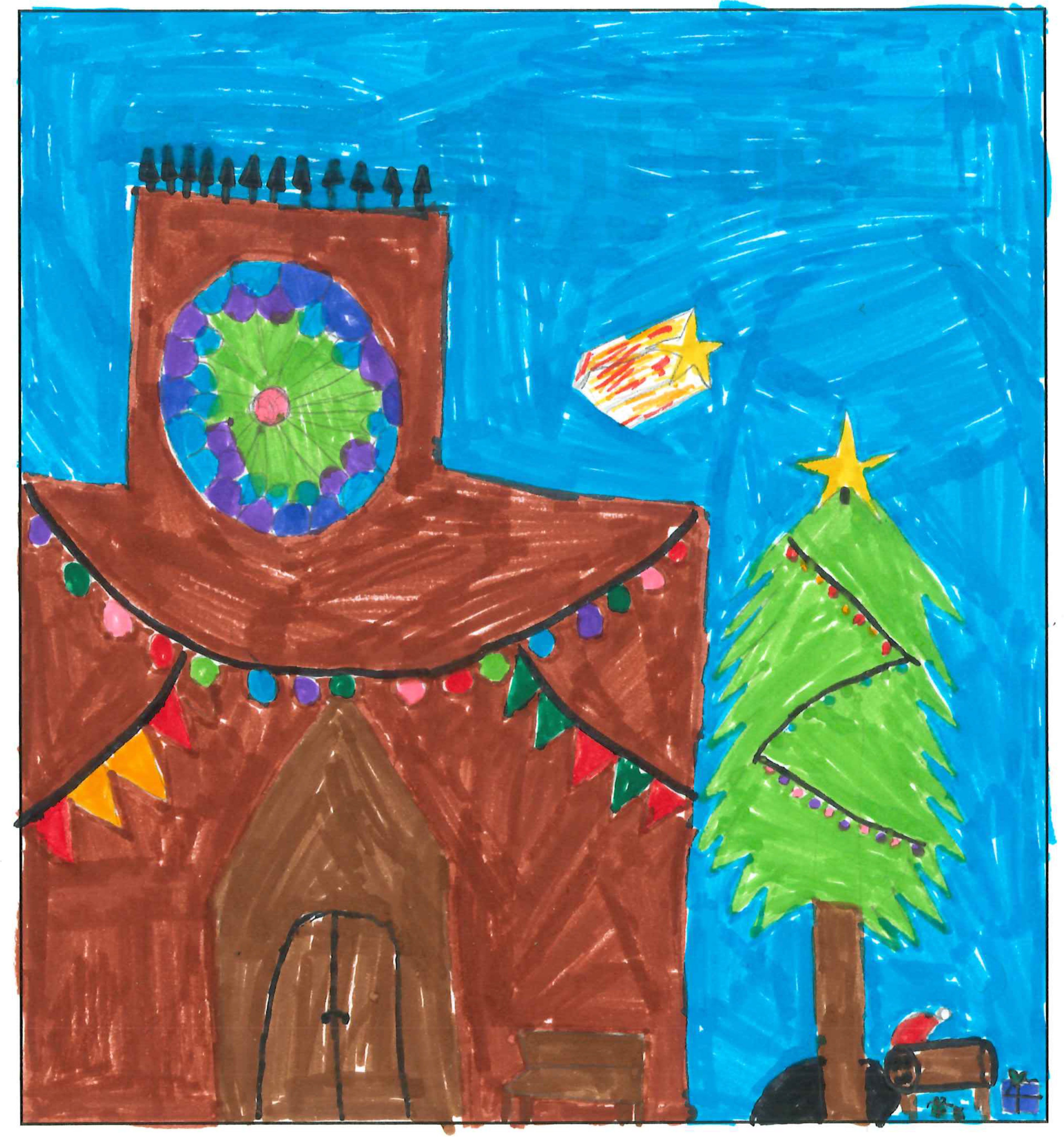 Postal de l’Escola Jaume Ferran i Clua del concurs del TOT Sant Cugat